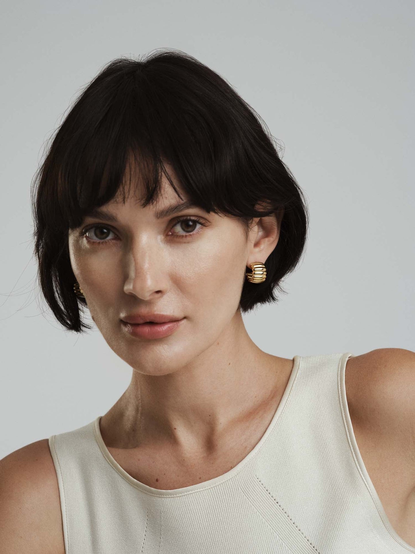 Chic Ribbed Earrings