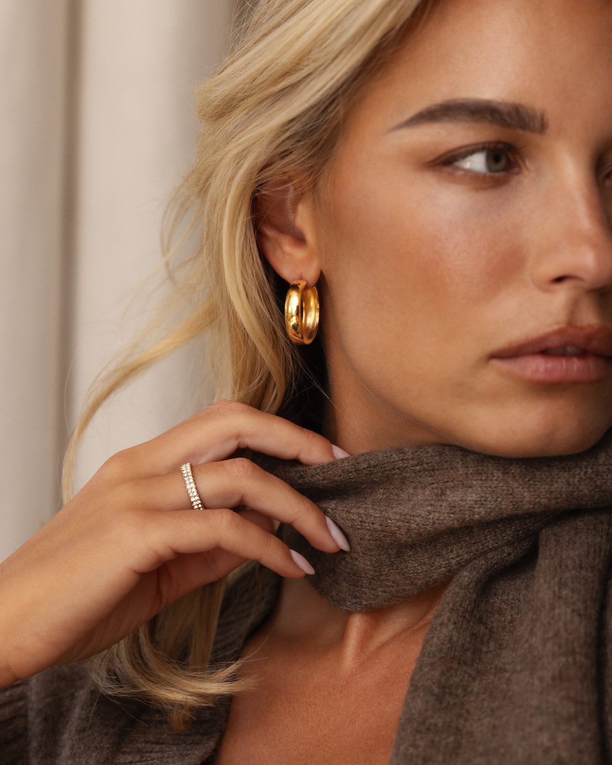 Brave Large Hoops