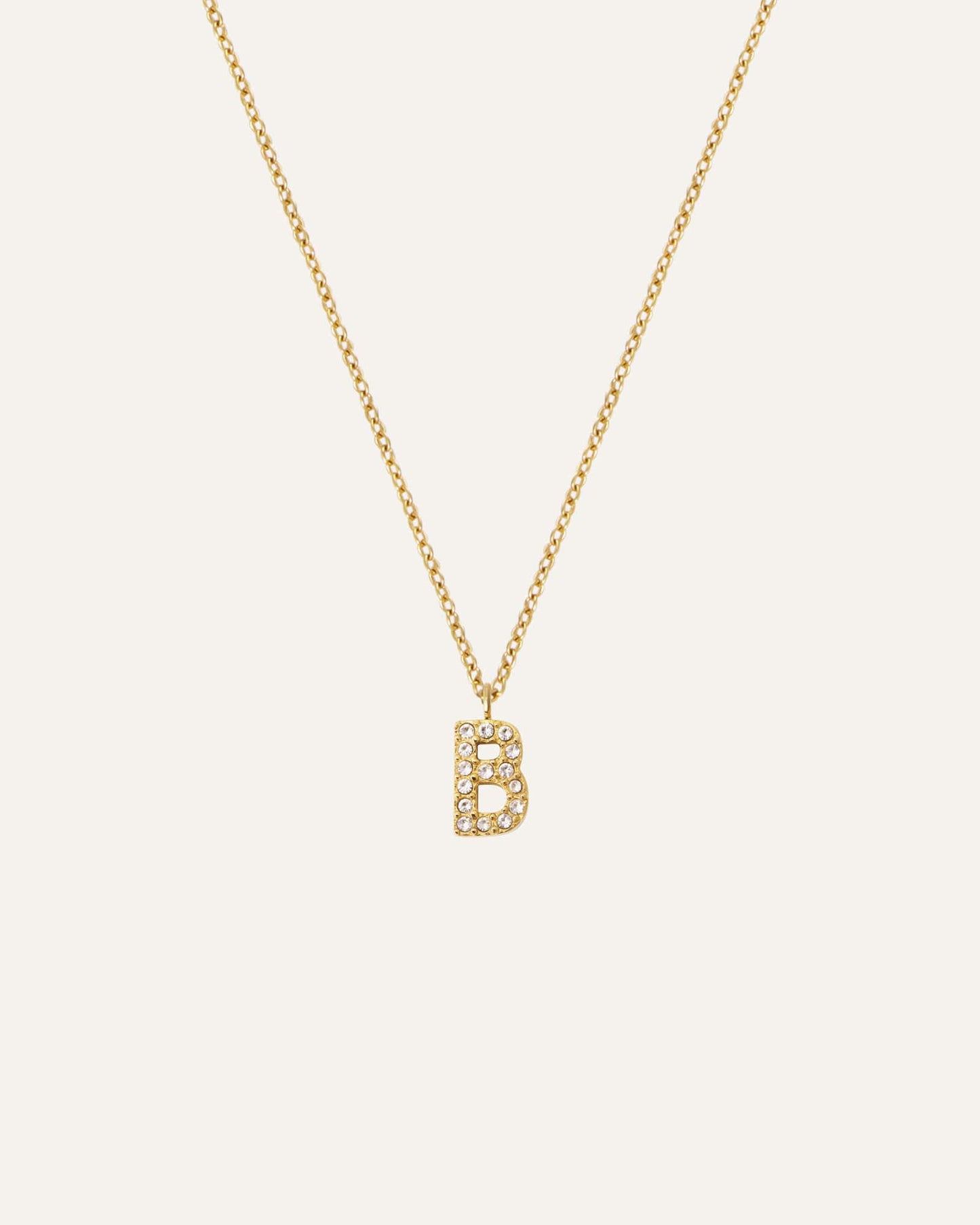 Petite Stone Letter Necklace