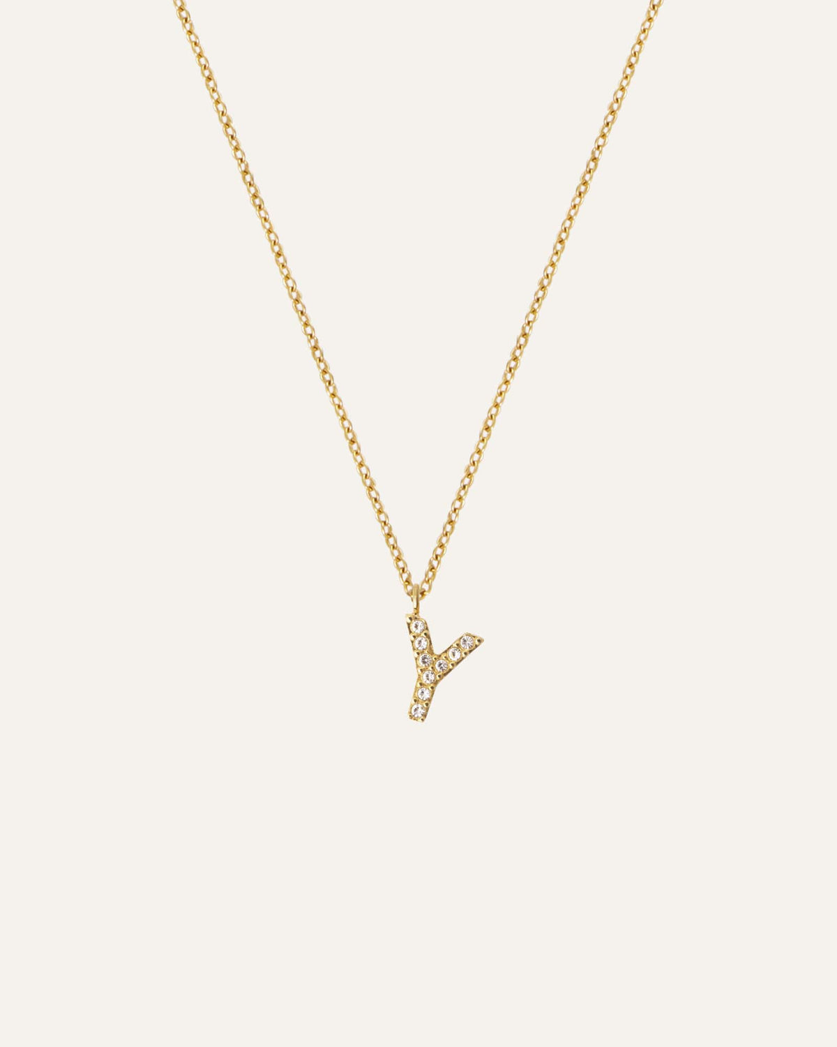 Petite Stone Letter Necklace