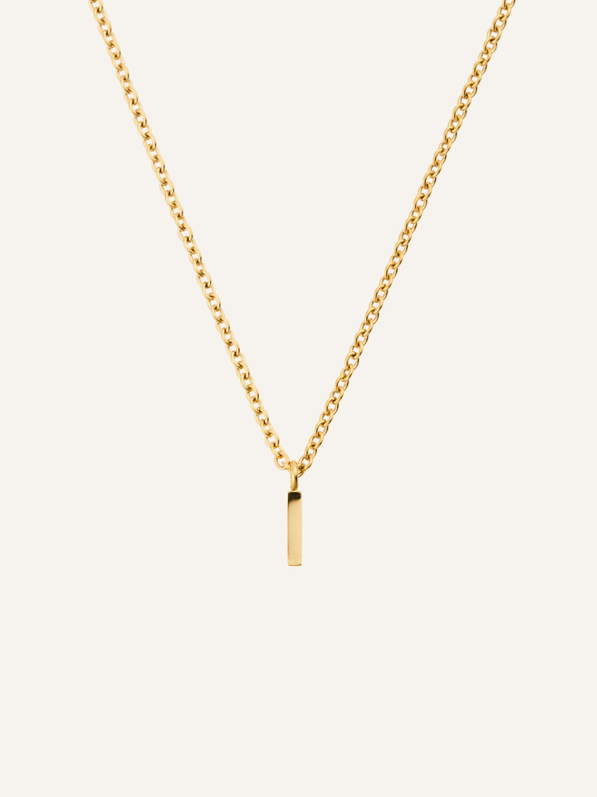Petite Plain Letter Necklace
