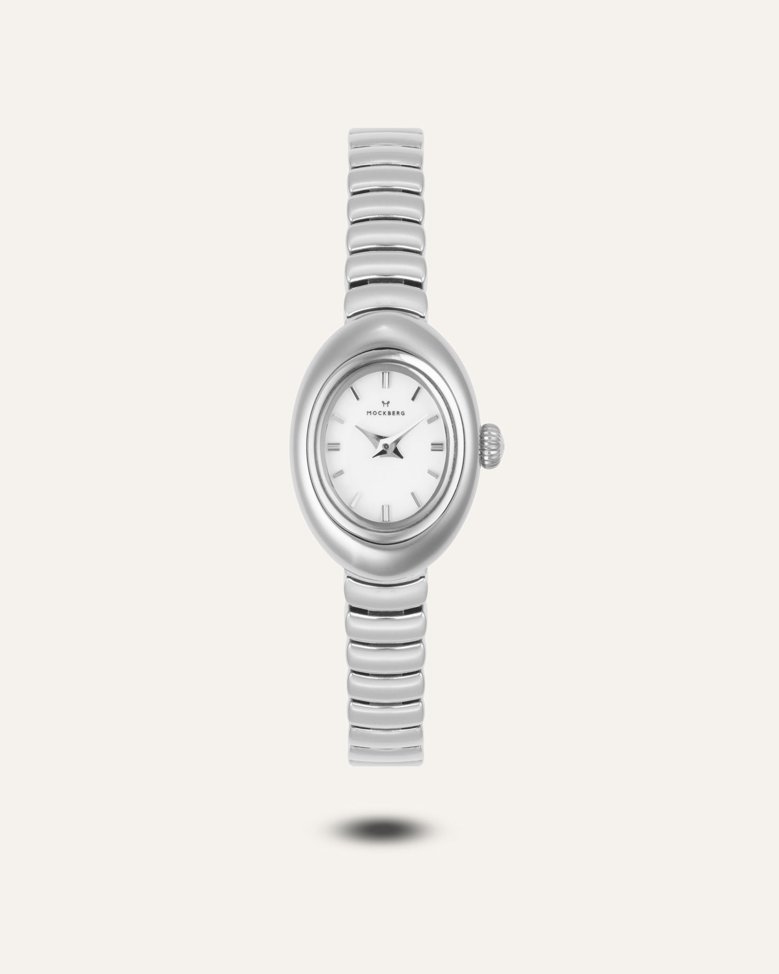 Belle Oval Petite Silver Watch – Mockberg