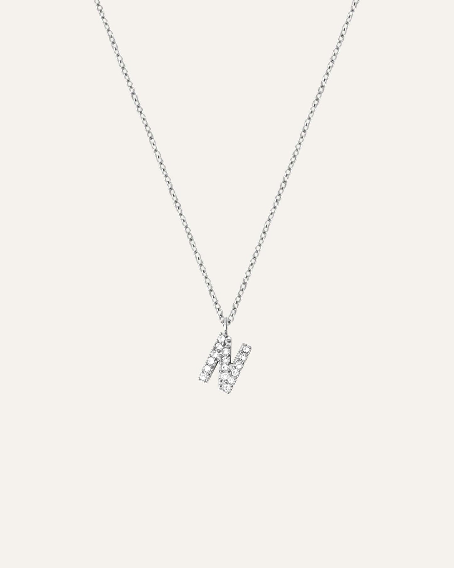Petite Stone Letter Necklace