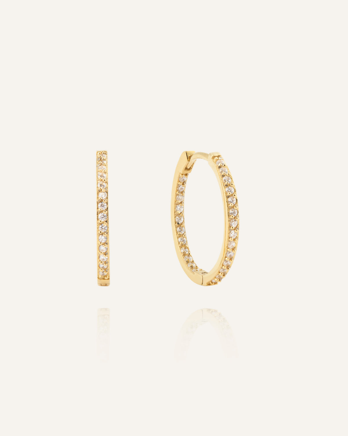 Sparkle Large Hoops