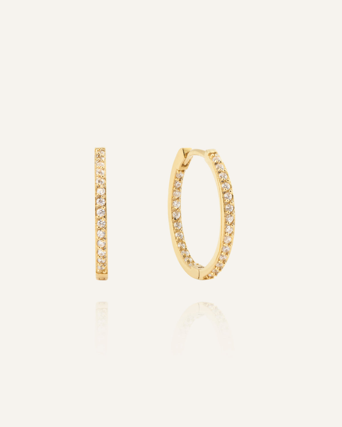Sparkle Large Hoops