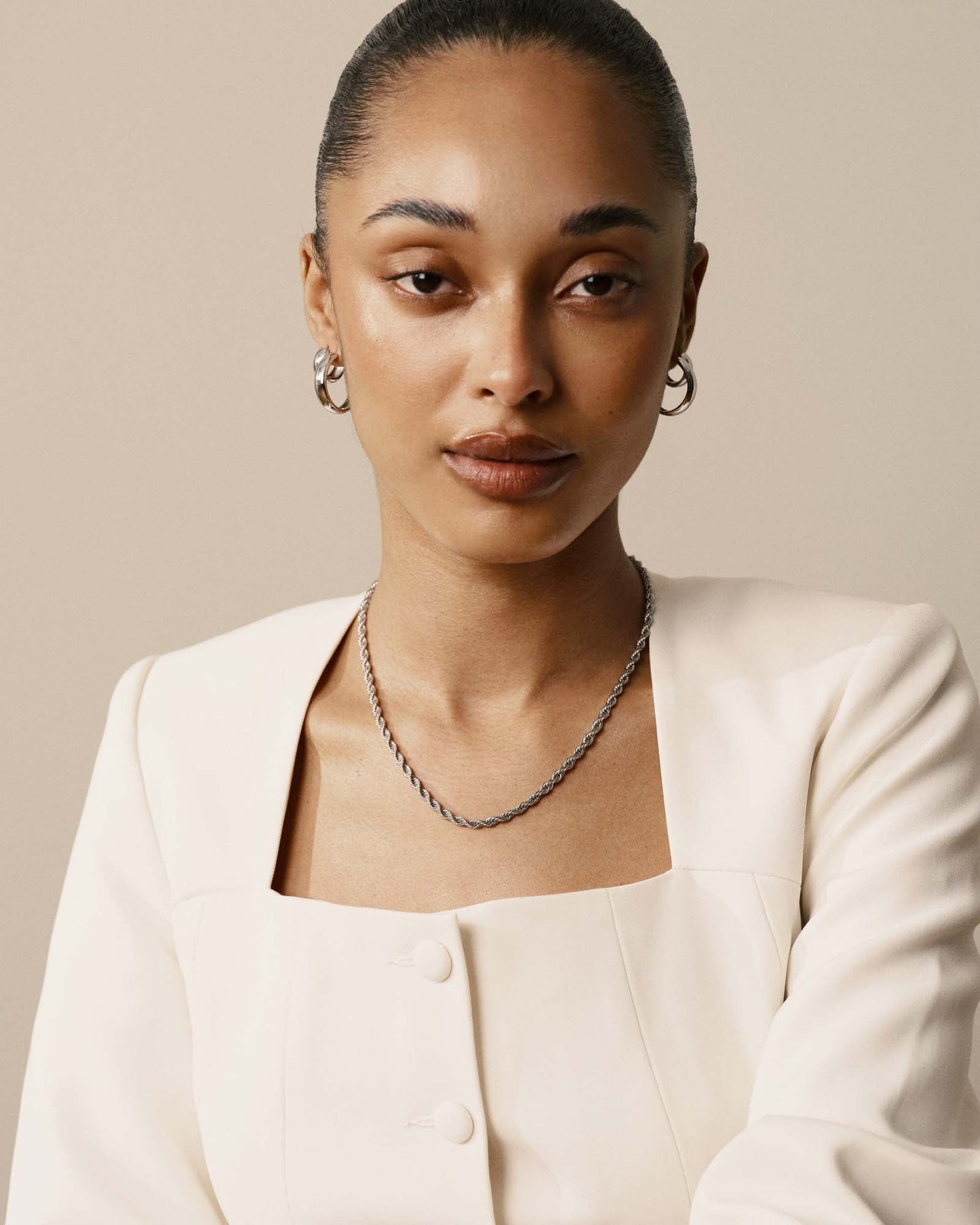 Bold Rope Chain Steel Necklace
