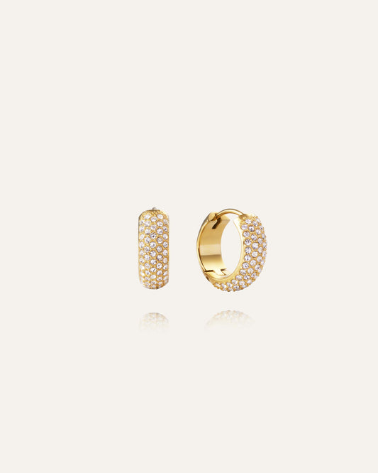 Amour Gold Hoops Medium