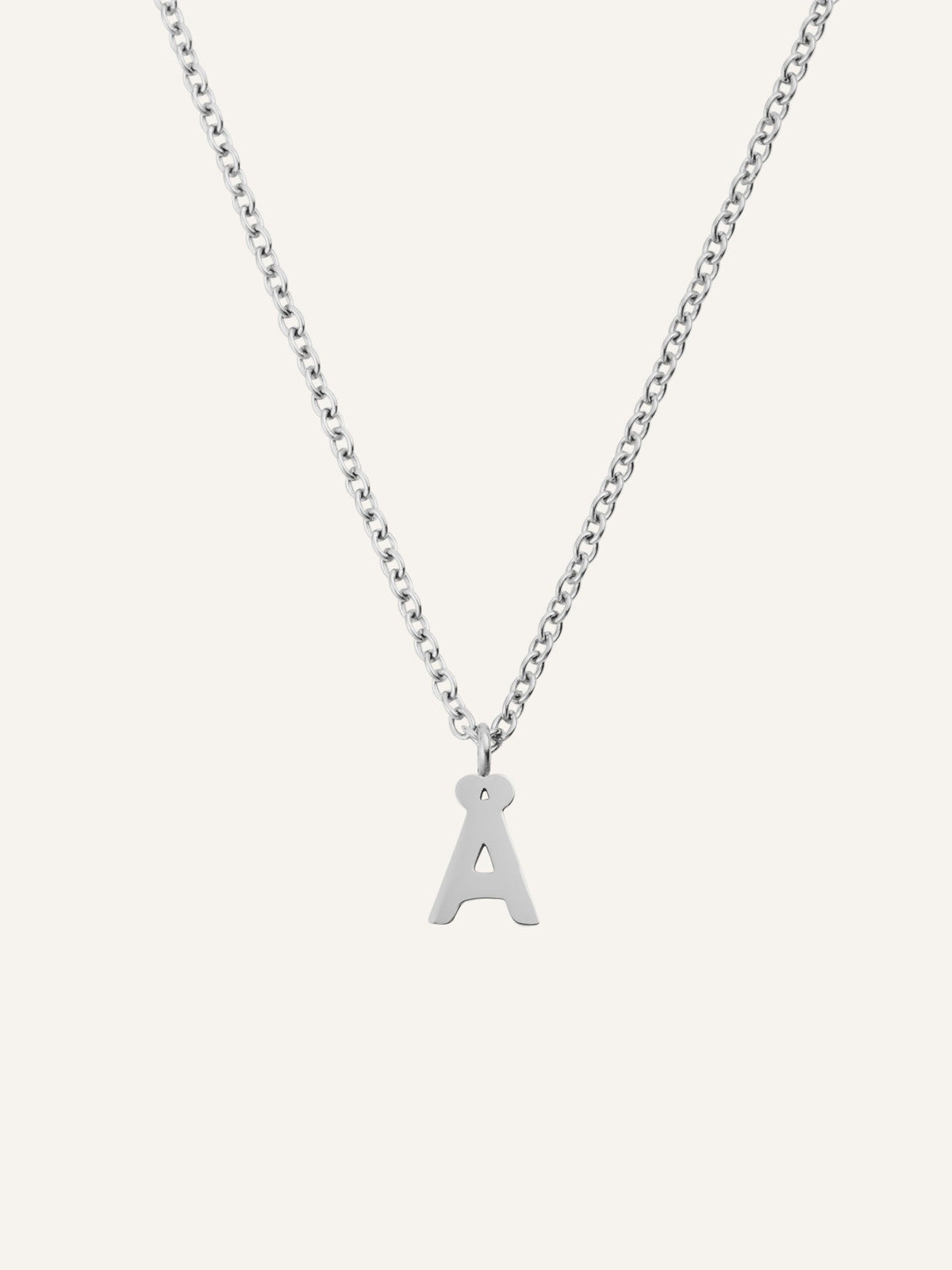 Petite Plain Letter Necklace