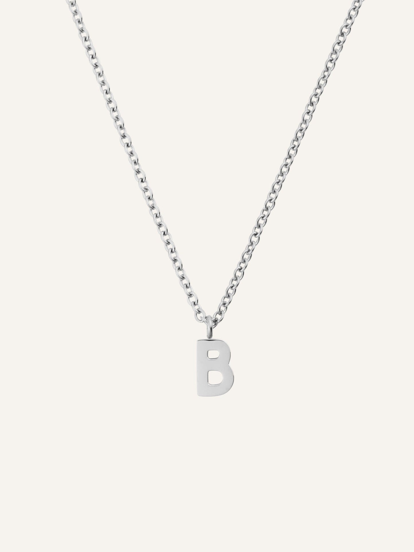 Petite Plain Letter Necklace