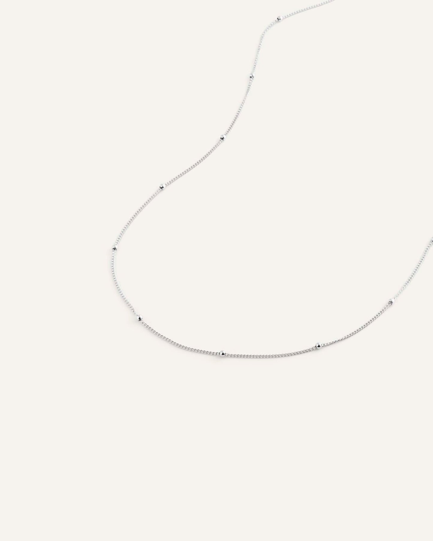 Beaded Chain Steel Necklace