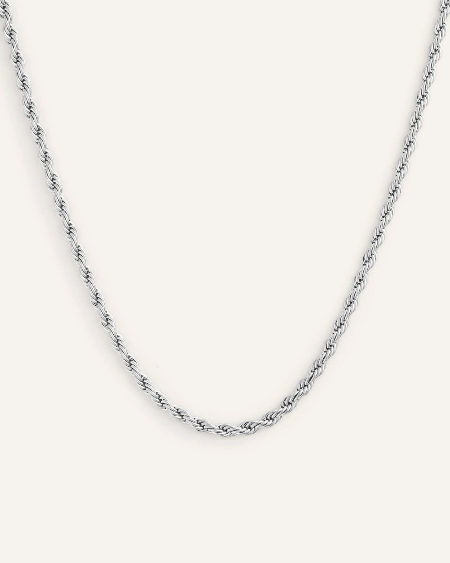 Bold Rope Chain Steel Necklace