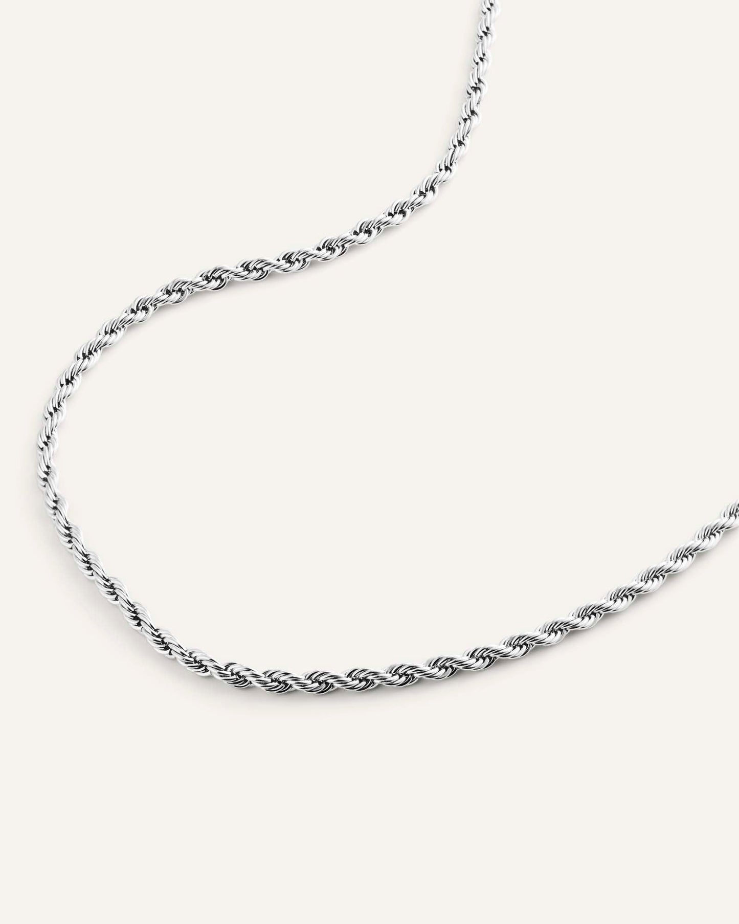 Bold Rope Chain Steel Necklace