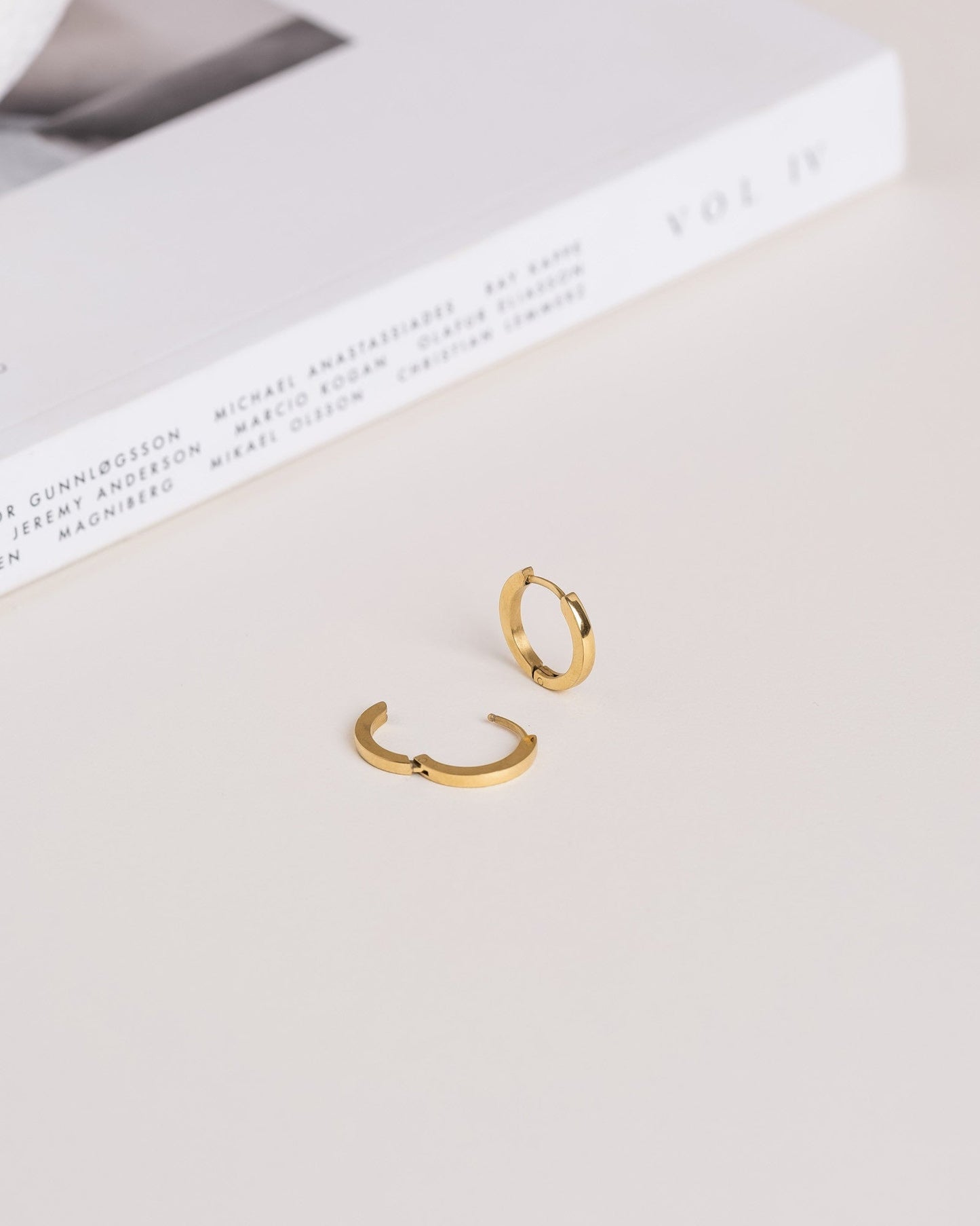 Classic Gold Hoops Medium