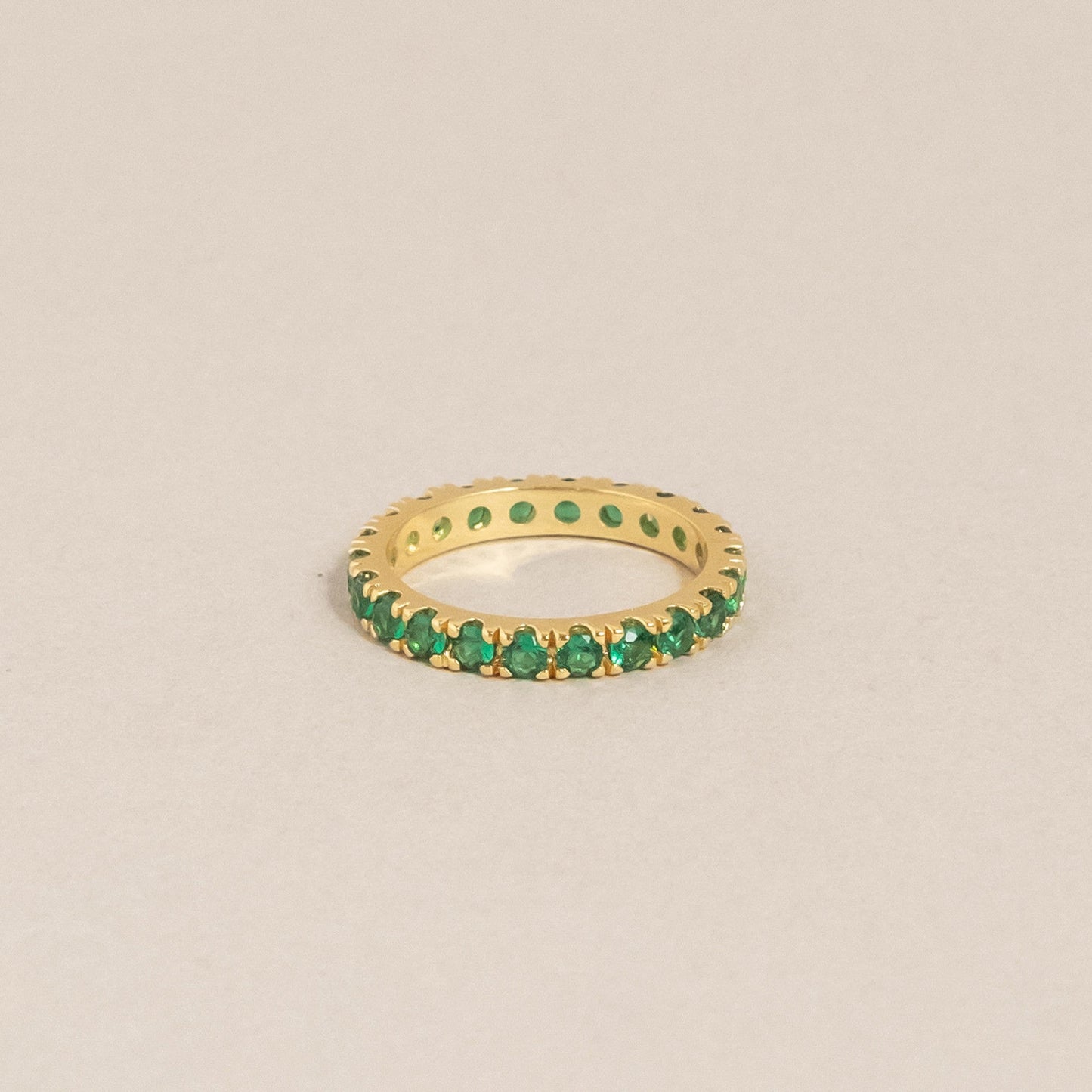 Elipse Ring Gold/Green