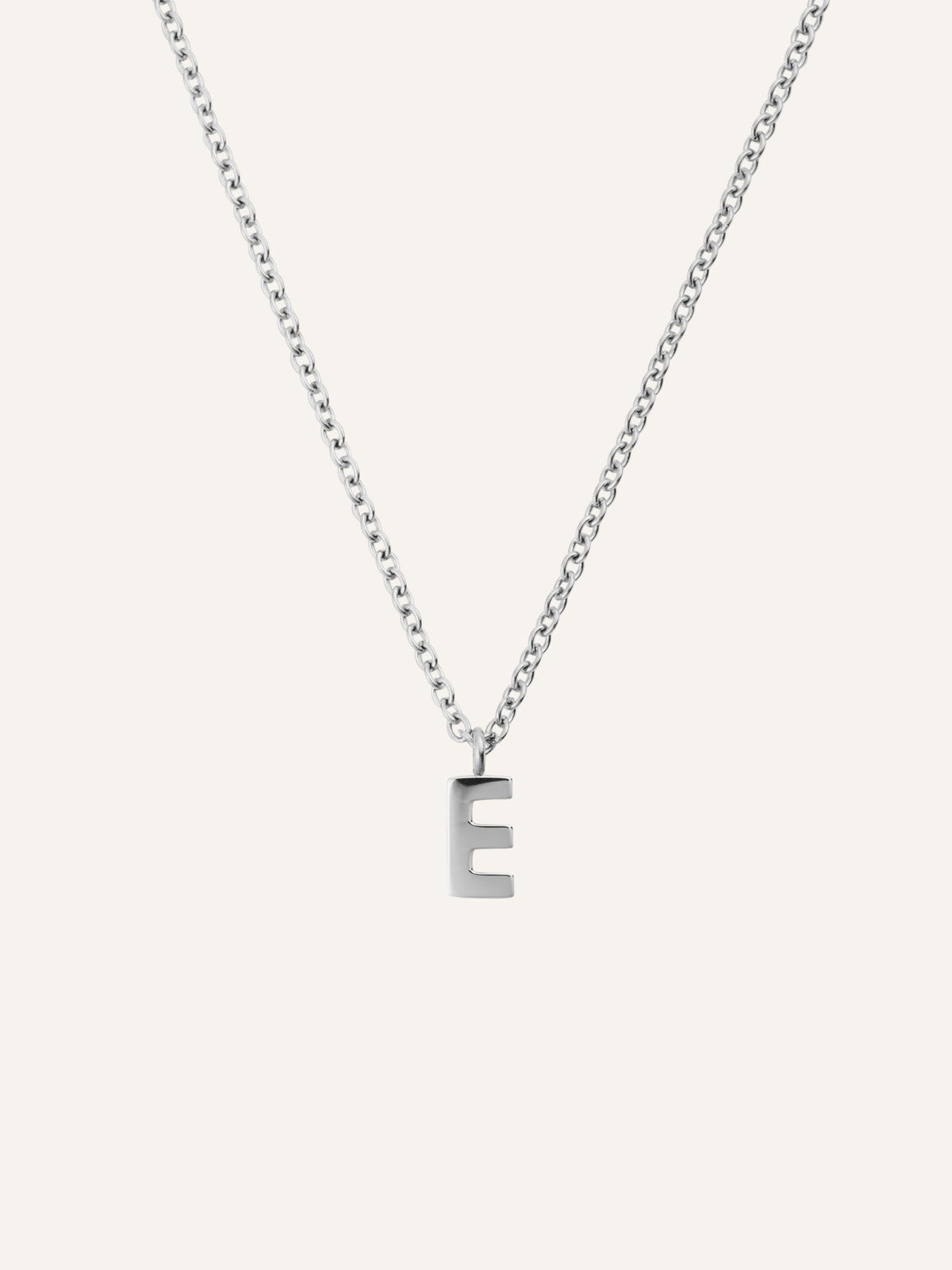 Petite Plain Letter Necklace