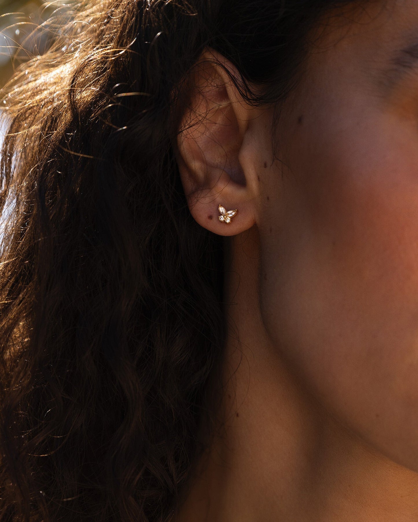 Butterfly Gold Studs