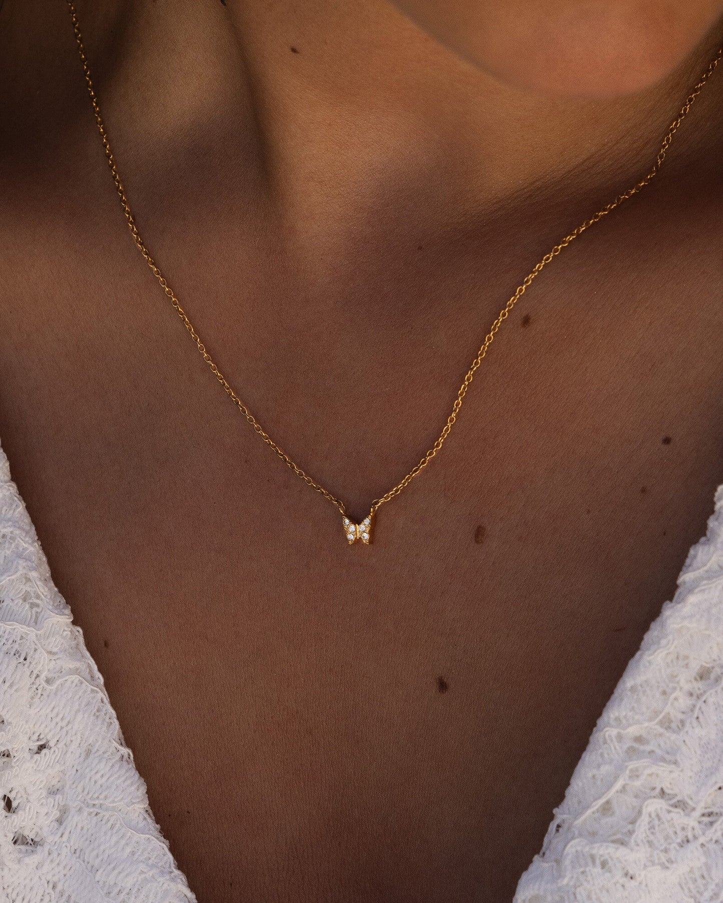 Butterfly Gold Necklace