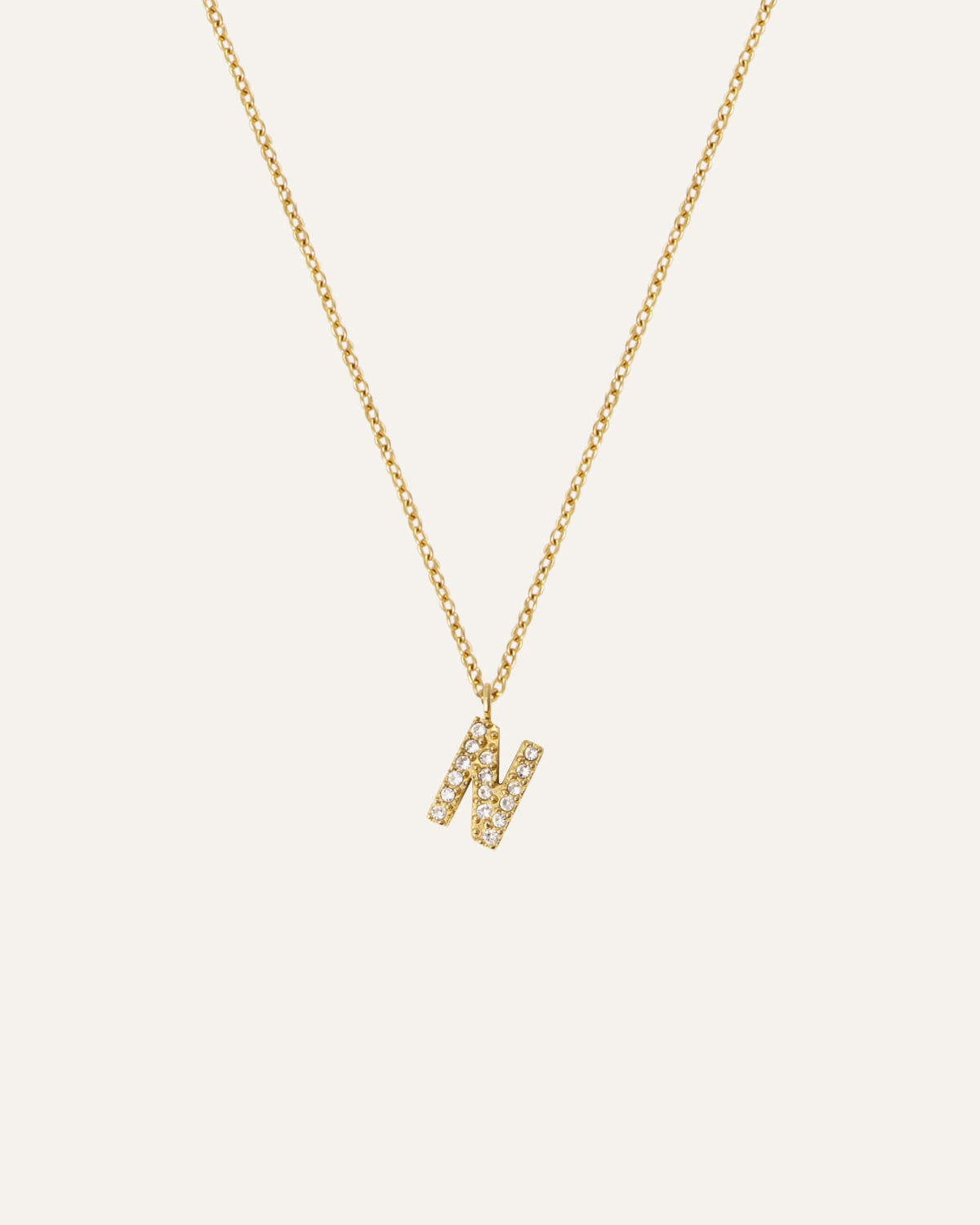 Petite Stone Letter Necklace