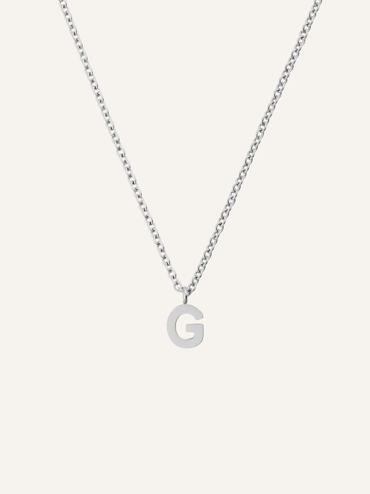 Petite Plain Letter Necklace