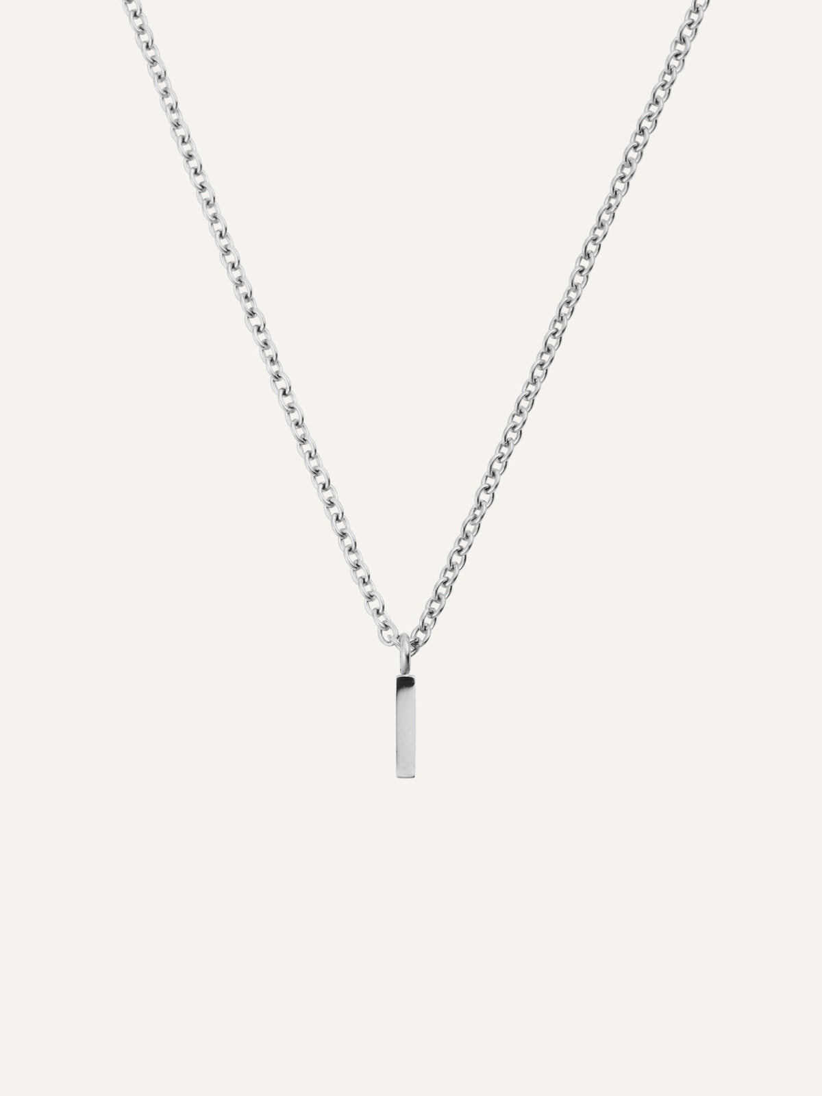 Petite Plain Letter Necklace