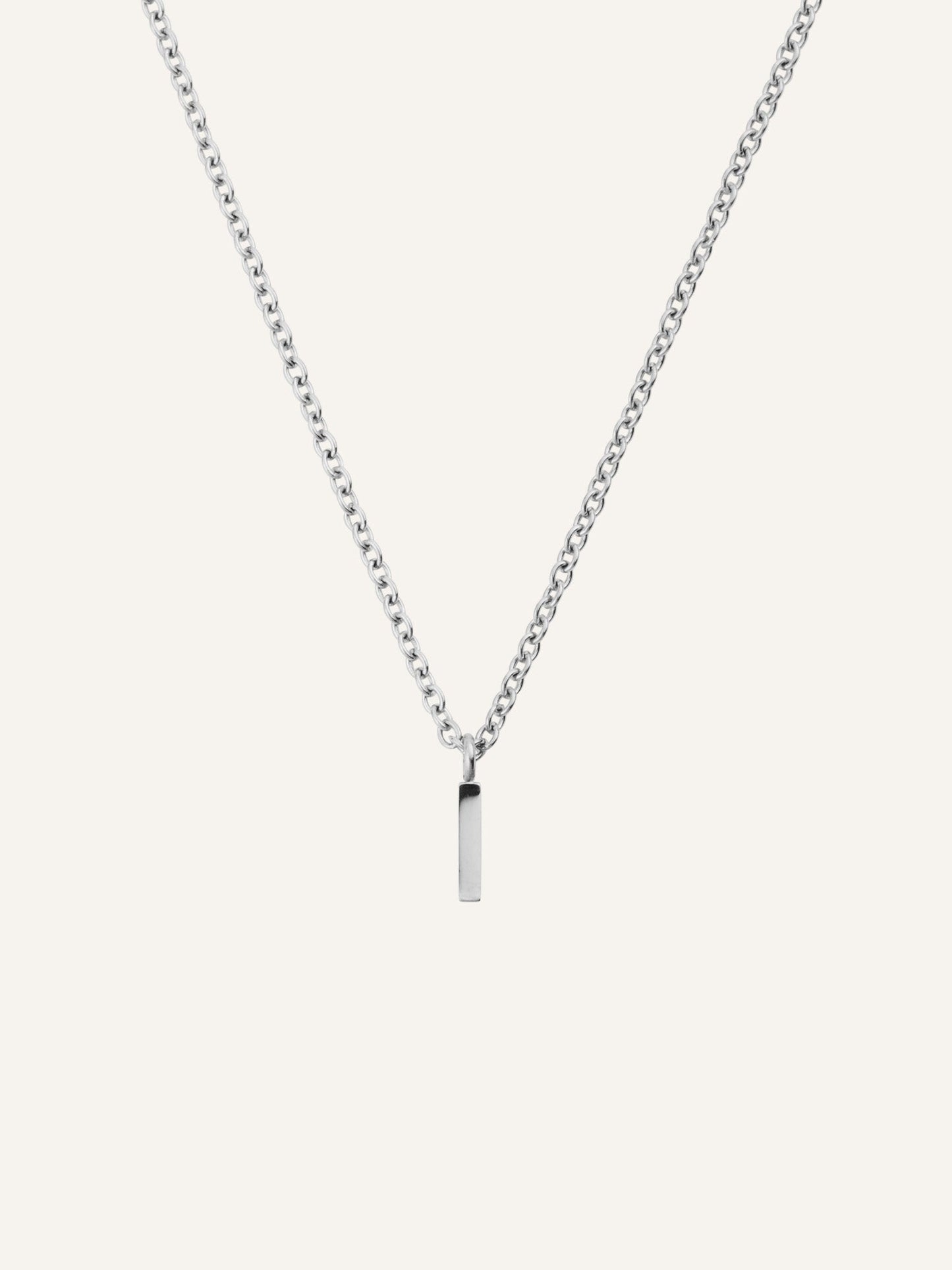 Petite Plain Letter Necklace