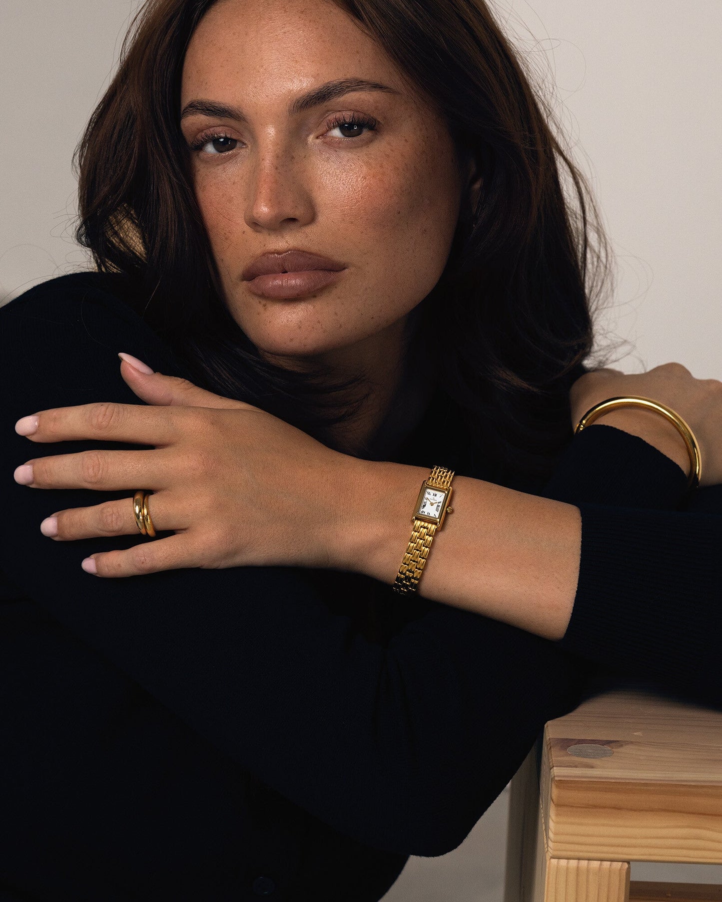 Timeless Vintage Petite Gold Watch