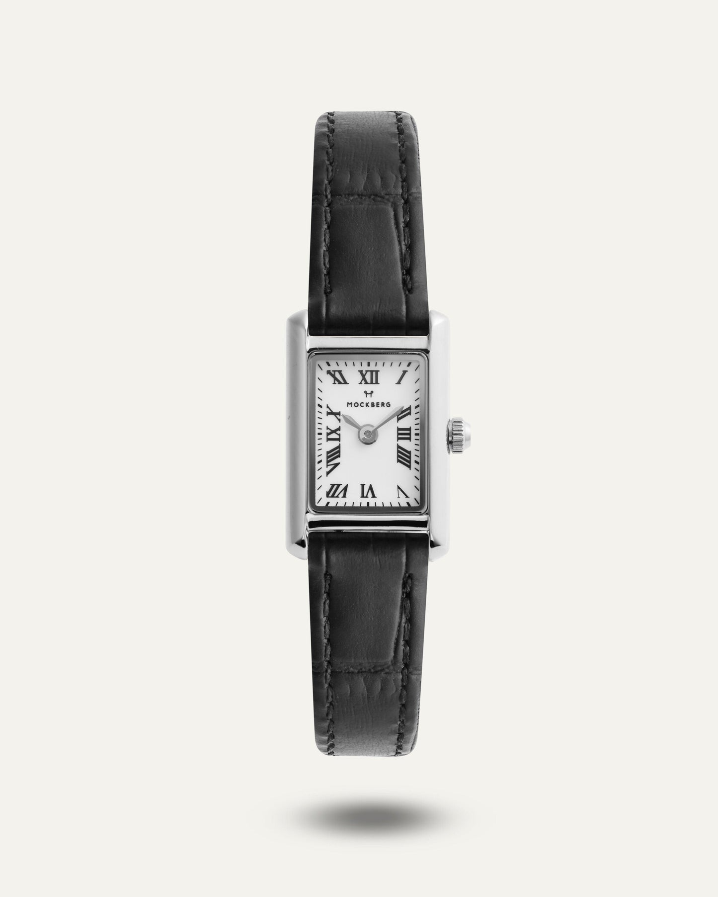Timeless Leather Petite Steel Watch