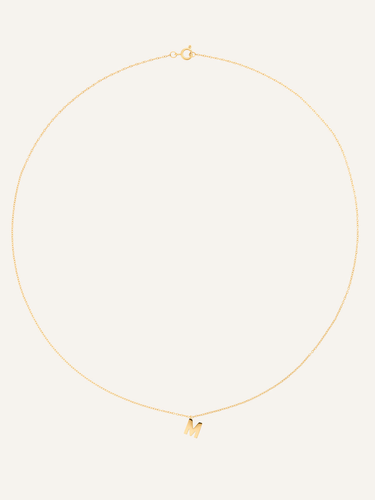 Petite Plain Letter Necklace