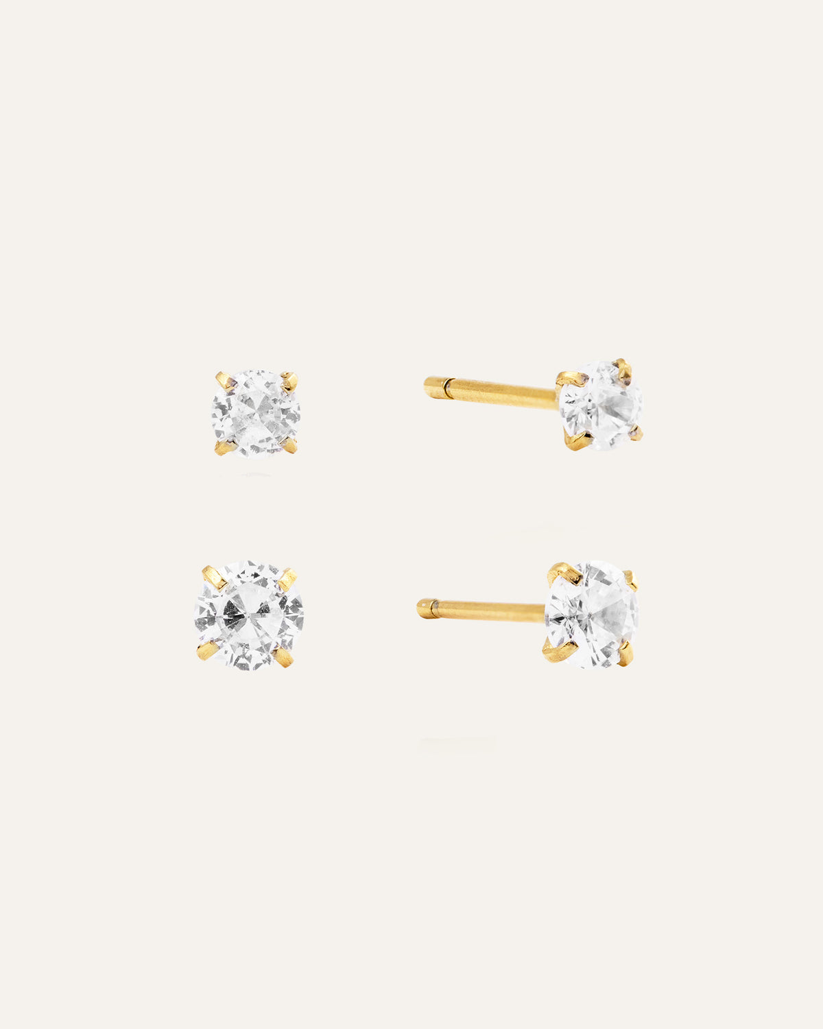 Jolie Set Gold Studs
