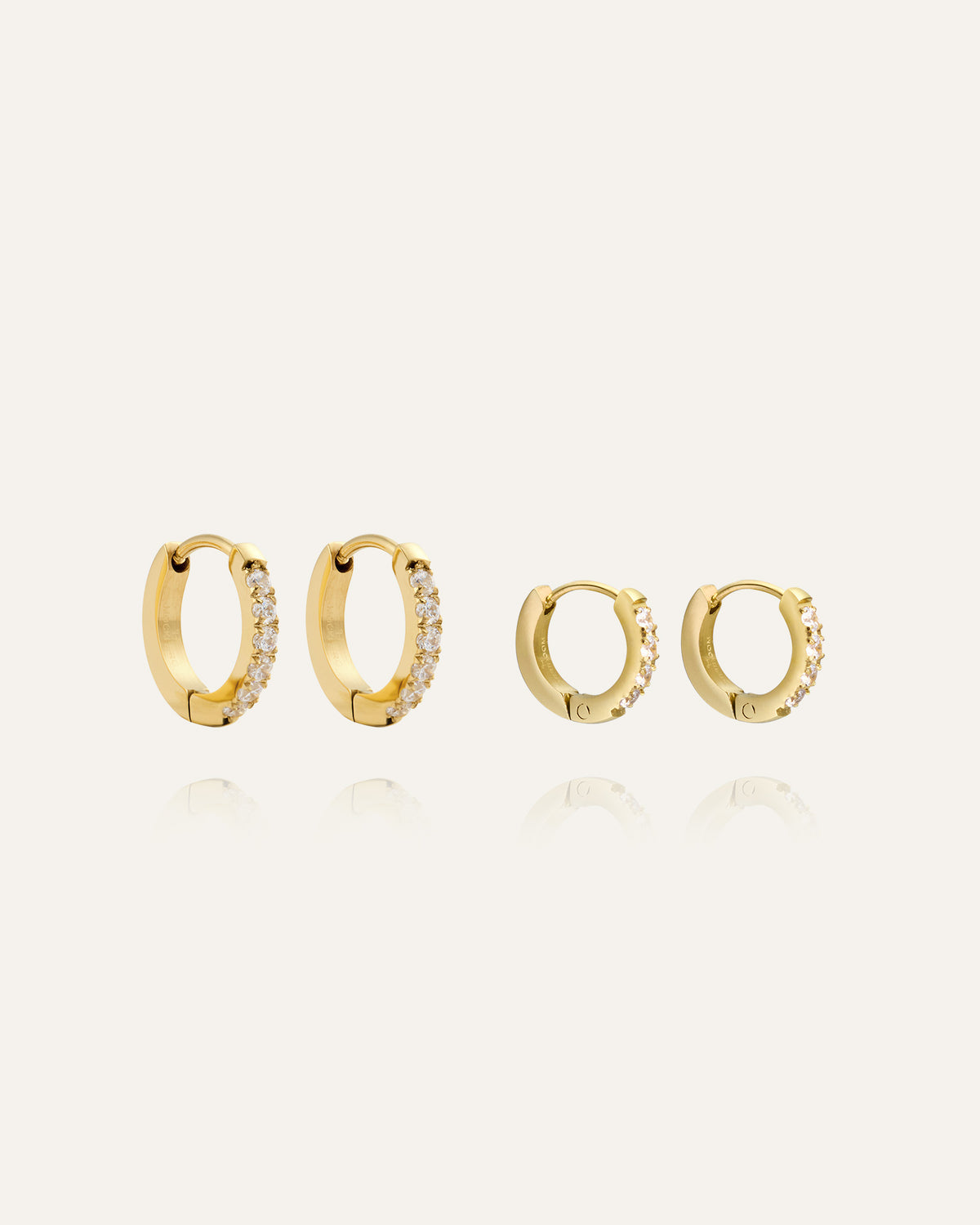 Shiny Set Gold Hoops