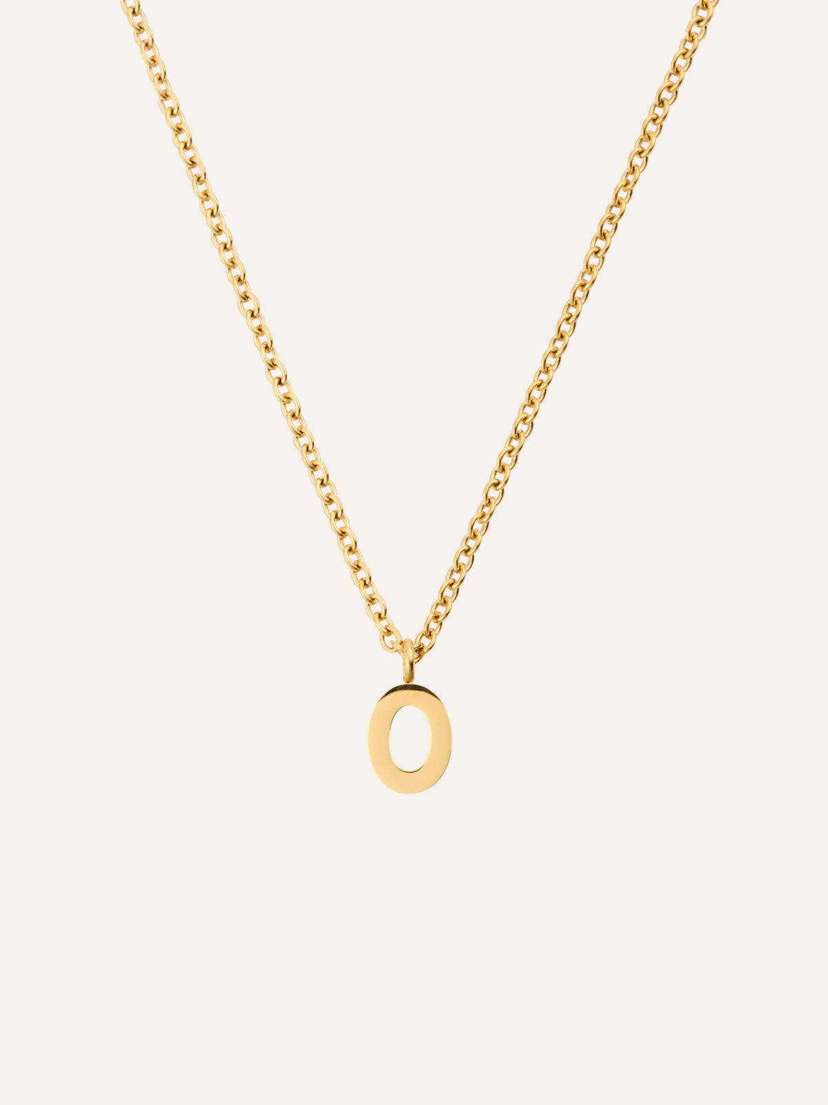 Petite Plain Letter Necklace