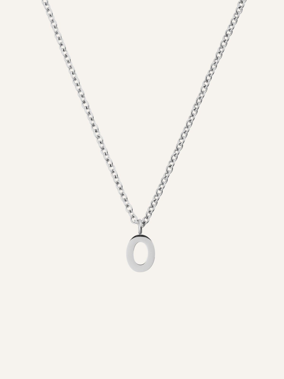 Petite Plain Letter Necklace