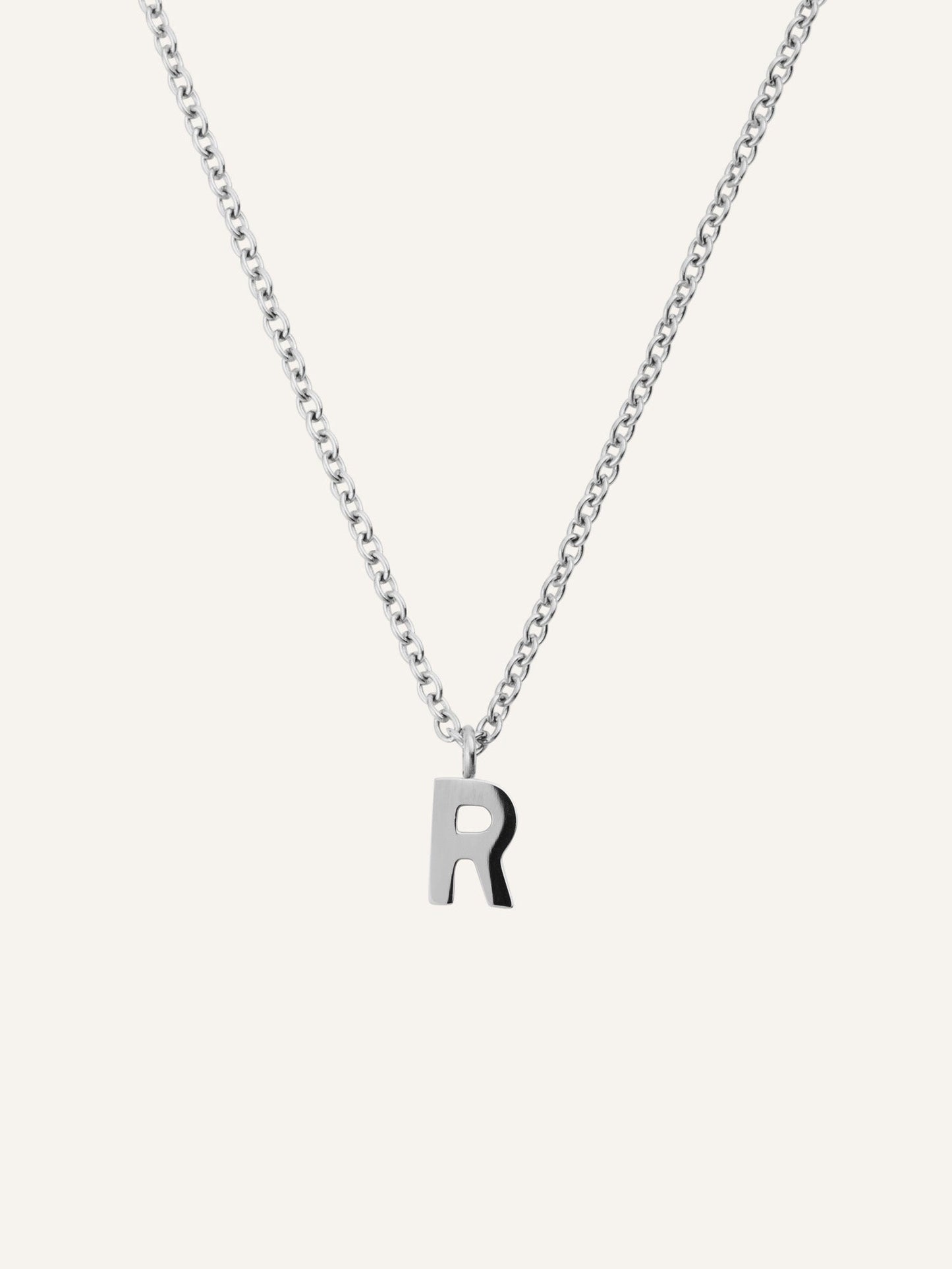 Petite Plain Letter Necklace