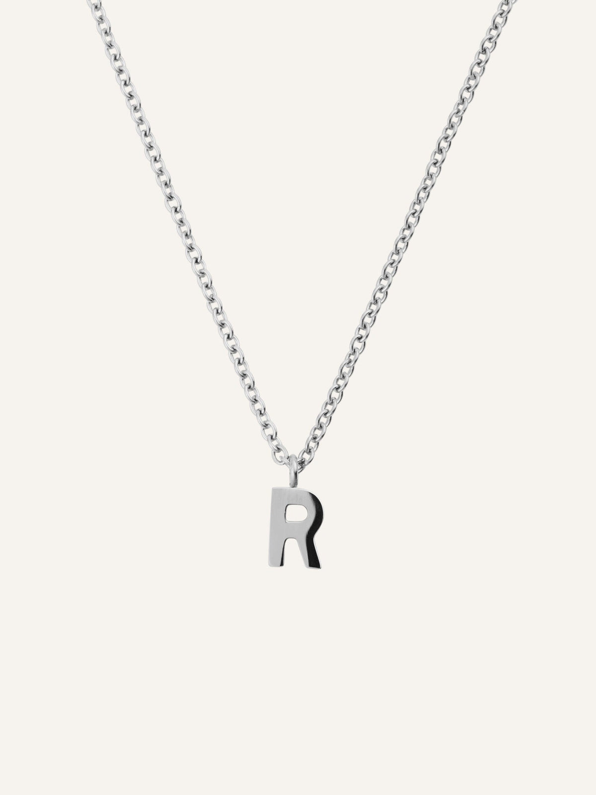 Petite Plain Letter Necklace