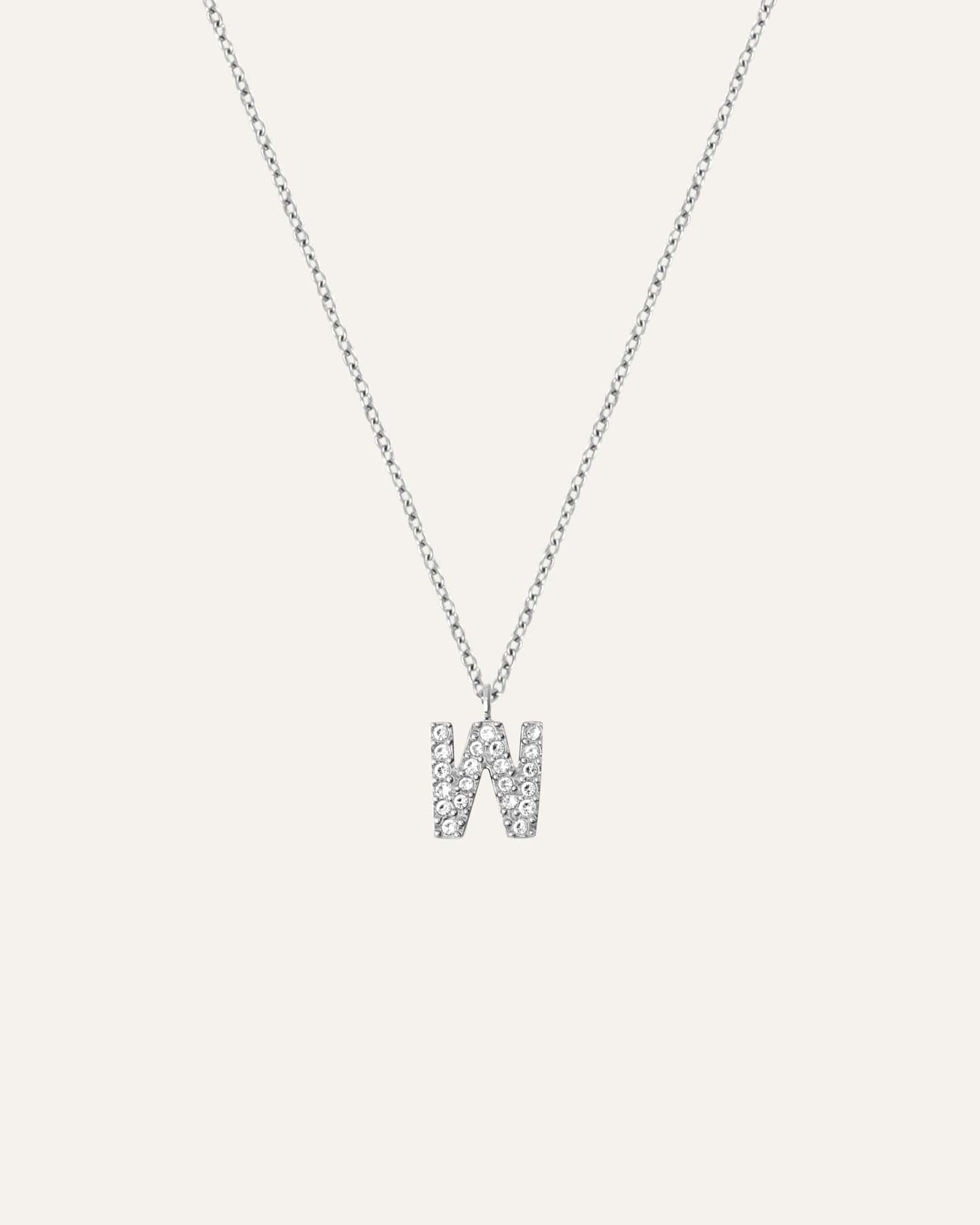 Petite Stone Letter Necklace