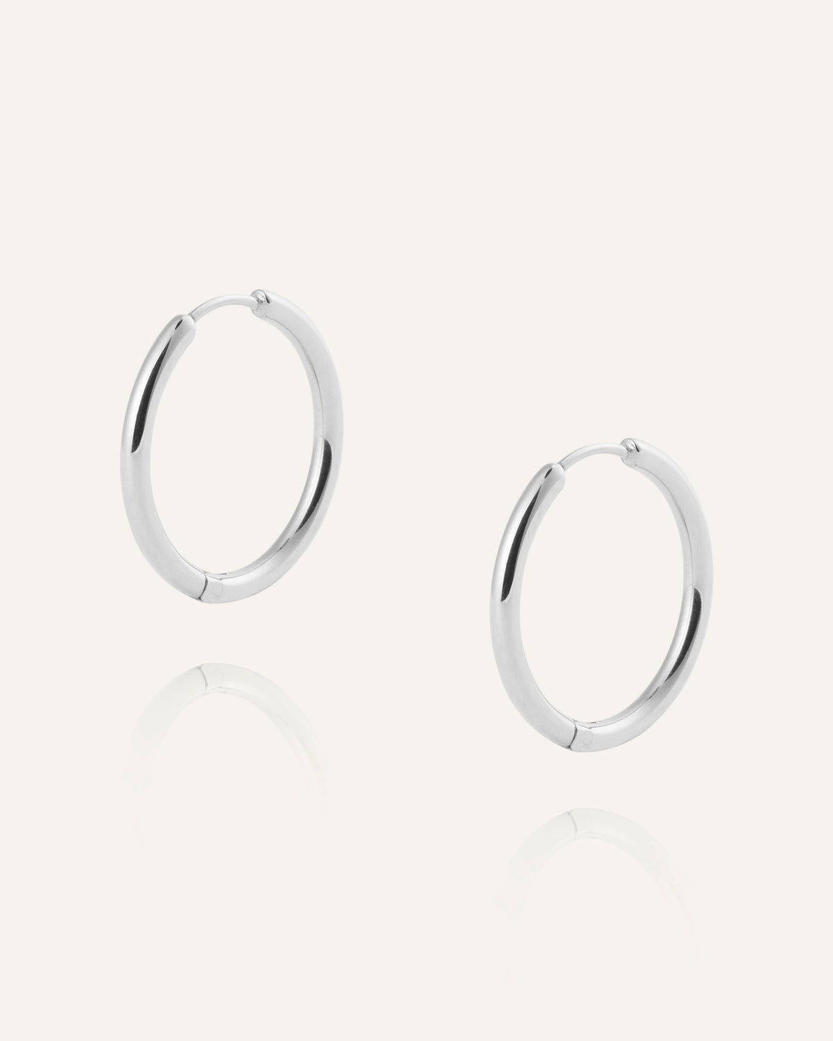 Slim Large Hoops