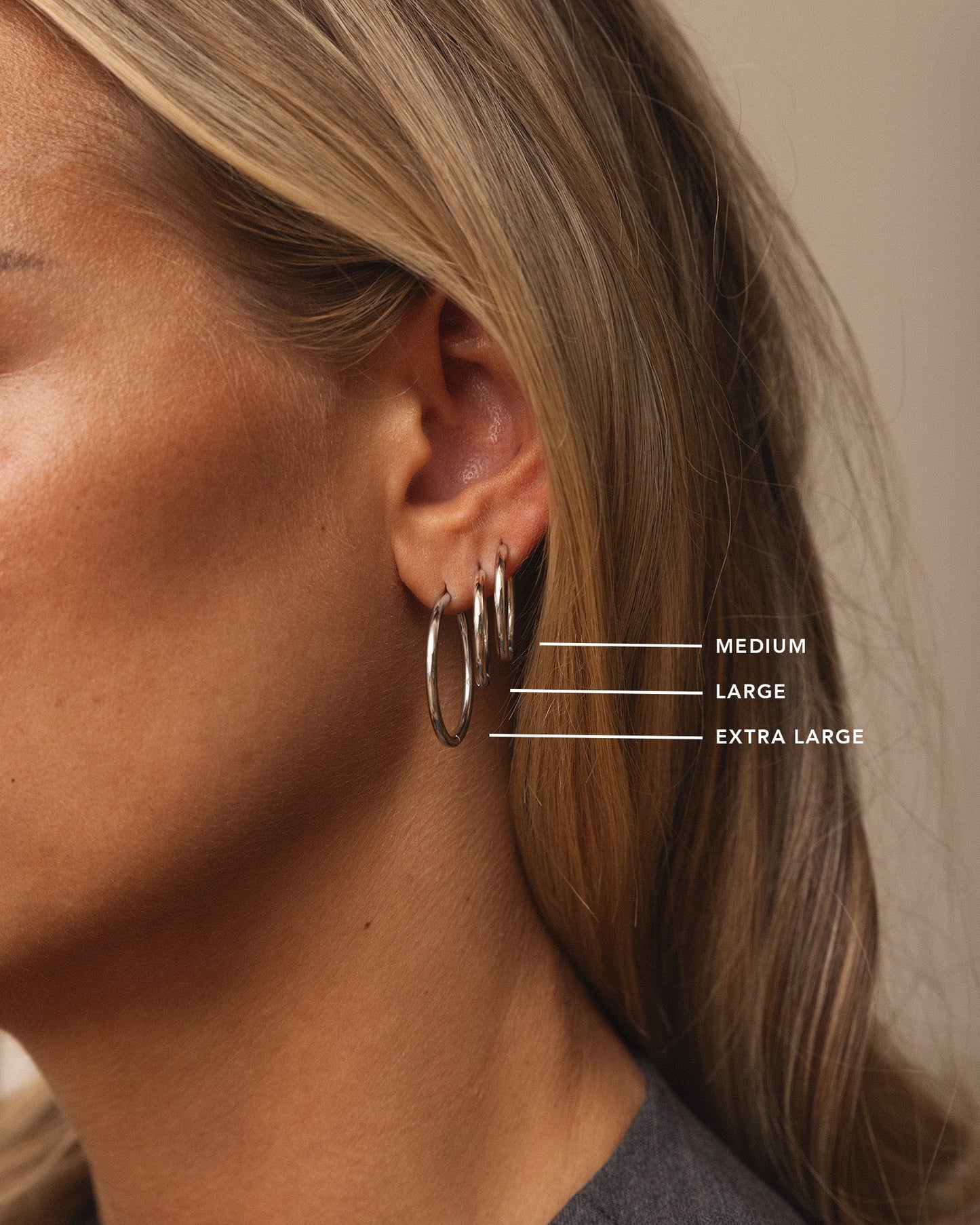 Slim Extra Large Hoops