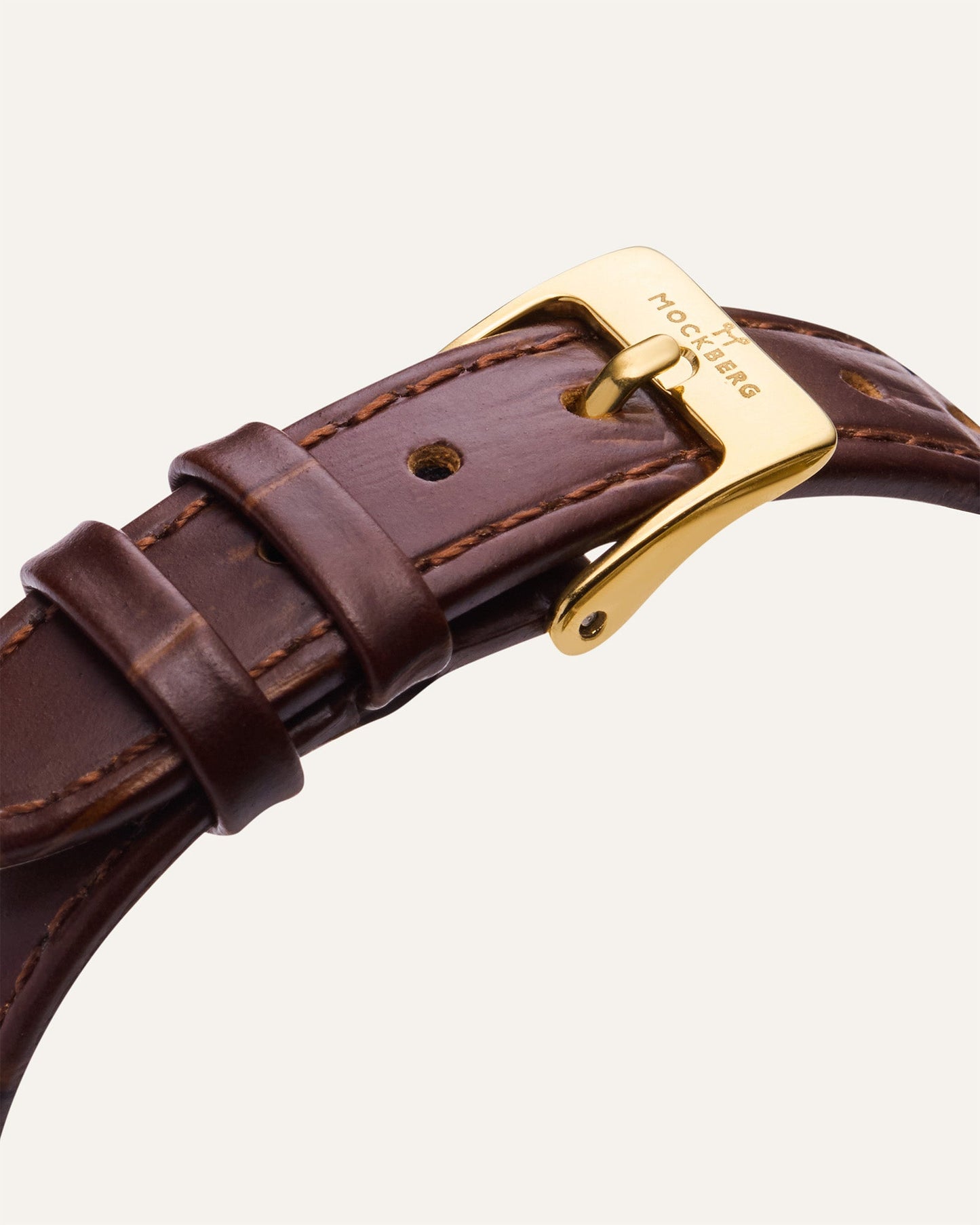 Strap Timeless Brown Leather Gold + sprint