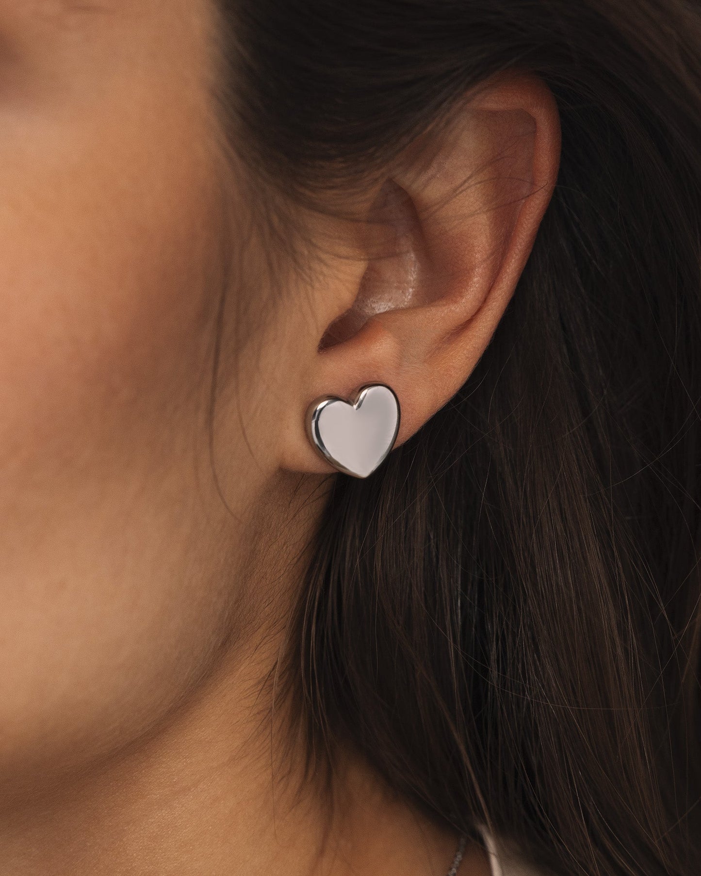 Love Steel Large Studs