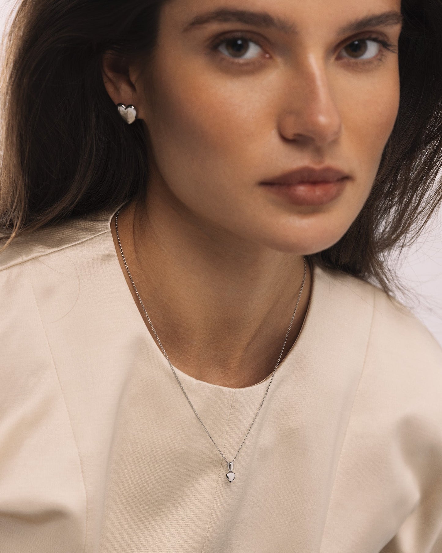 Sweetheart Steel Medium Necklace