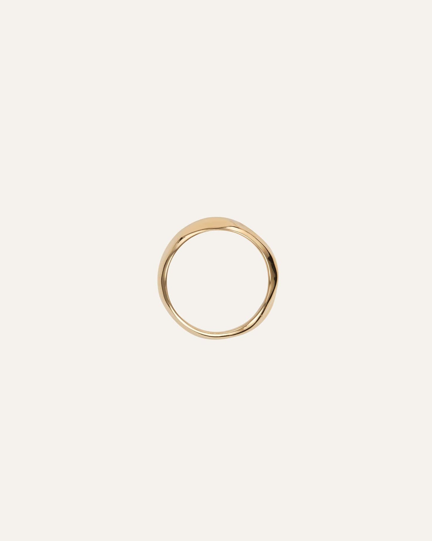 WAVY BOLDED GOLD RING