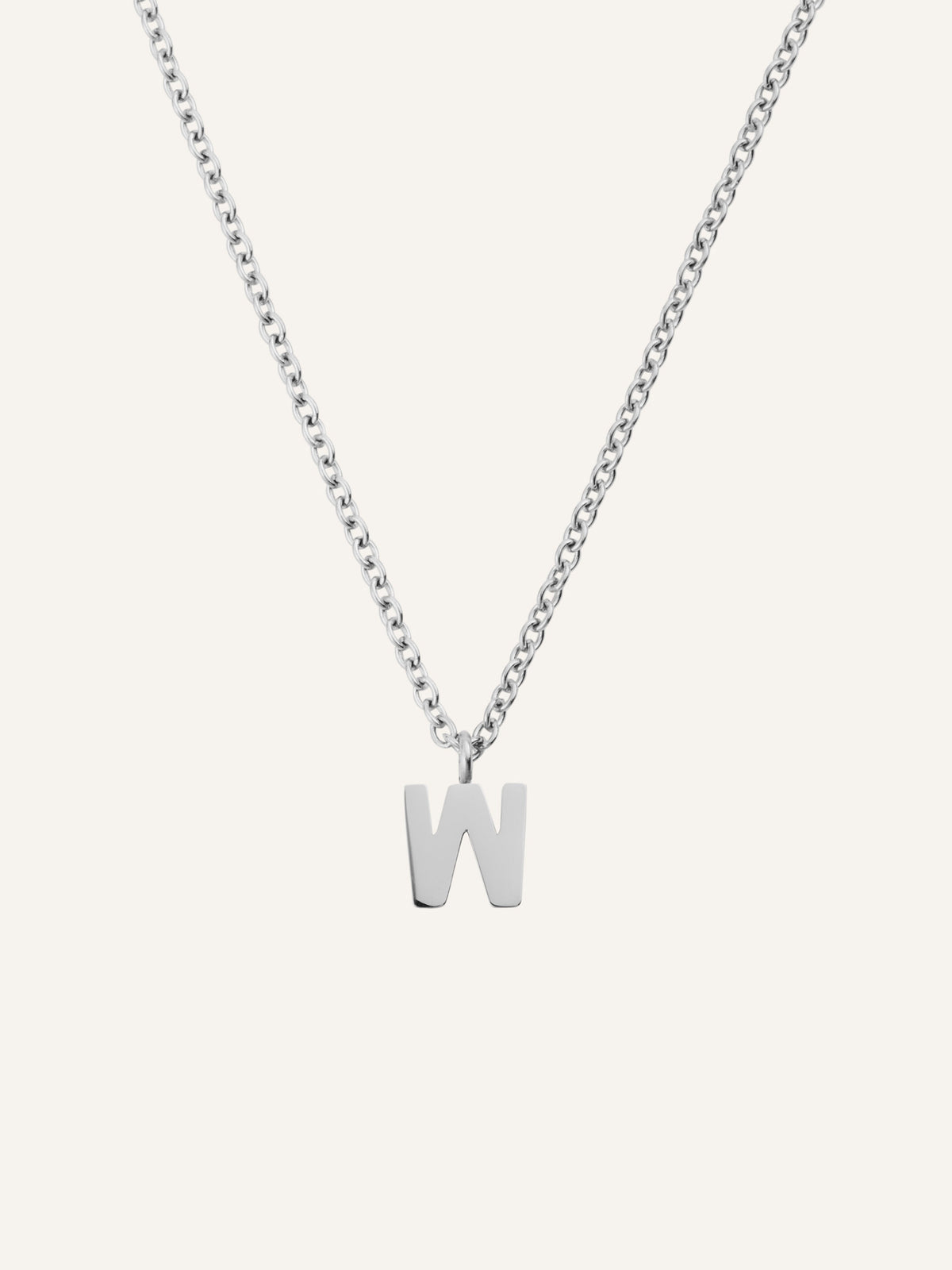 Petite Plain Letter Necklace