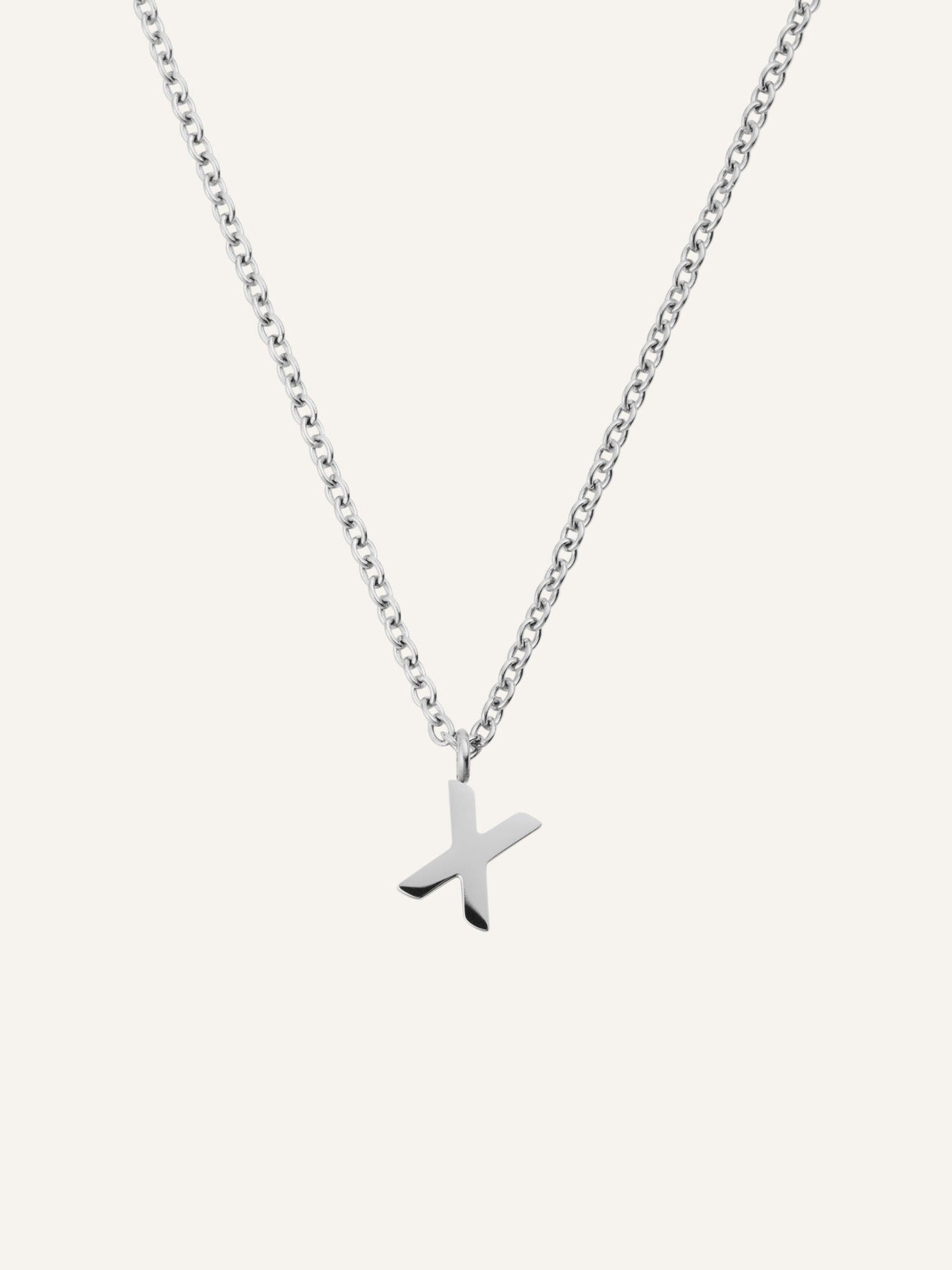 Petite Plain Letter Necklace