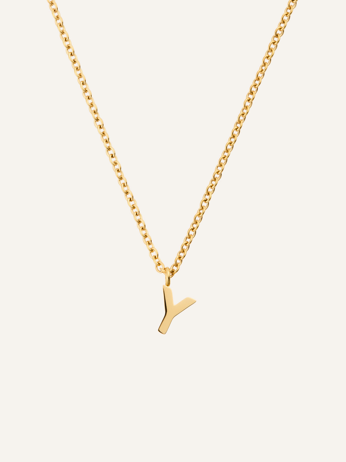 Petite Plain Letter Necklace