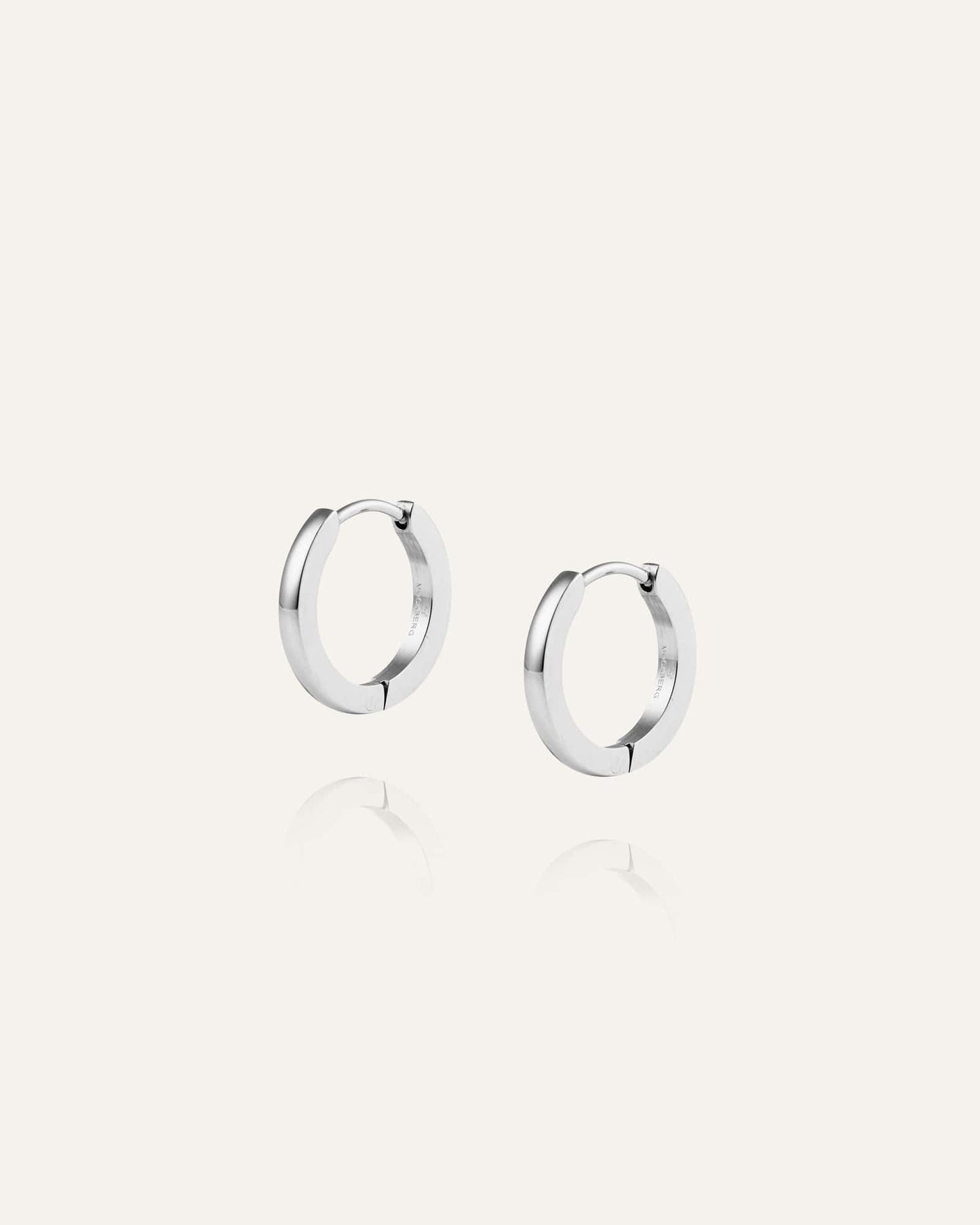 Classic Silver Hoops Medium