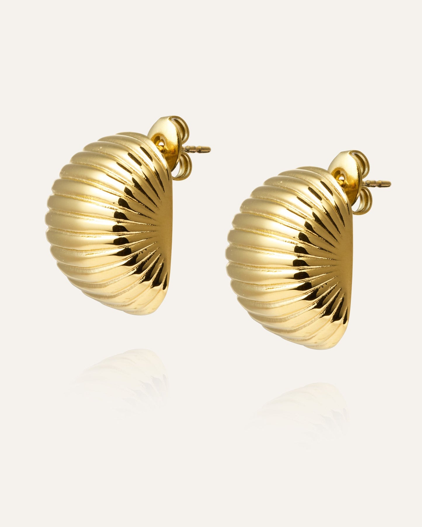 Retro Ribbed Earring