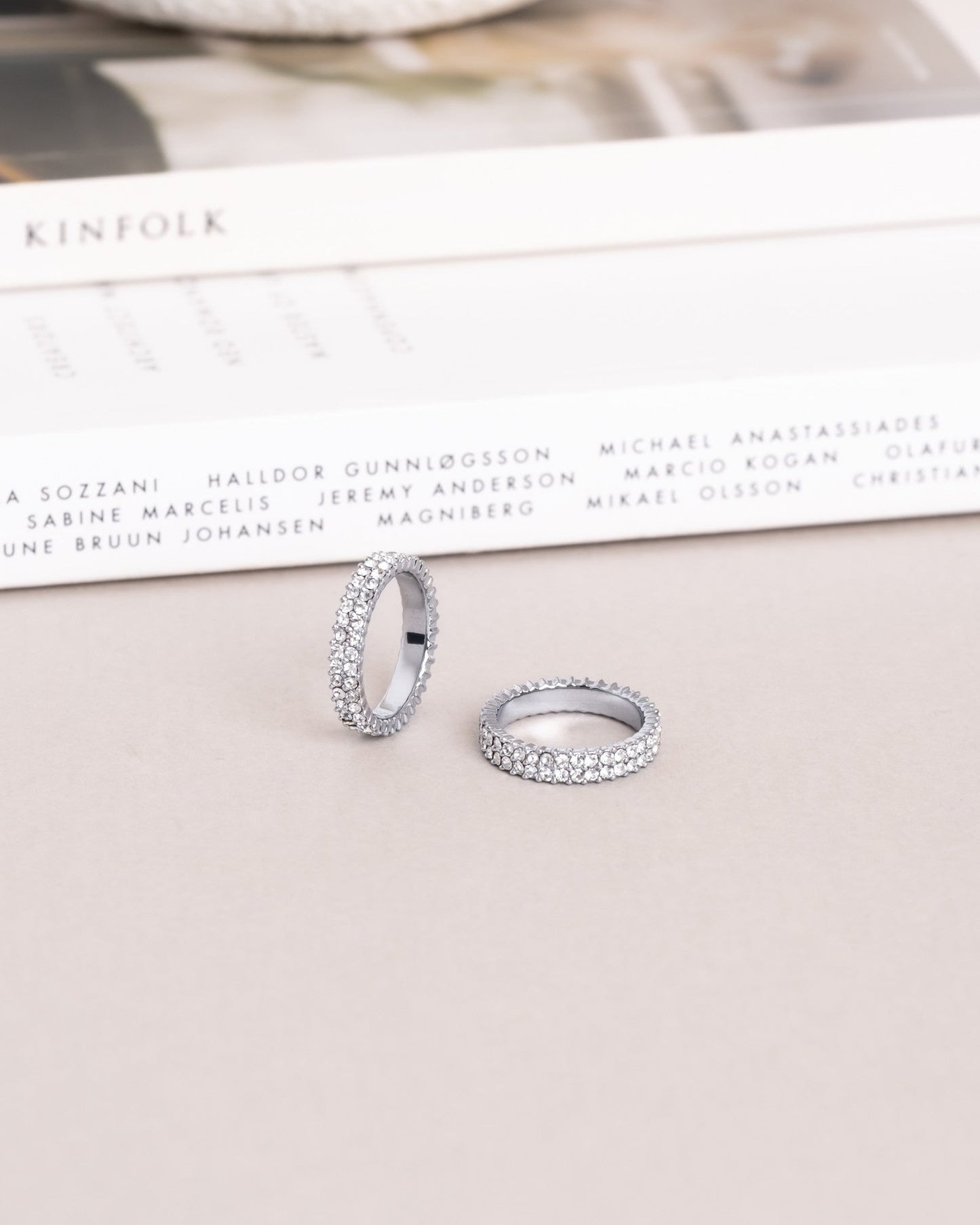 Midnight Silver Ring