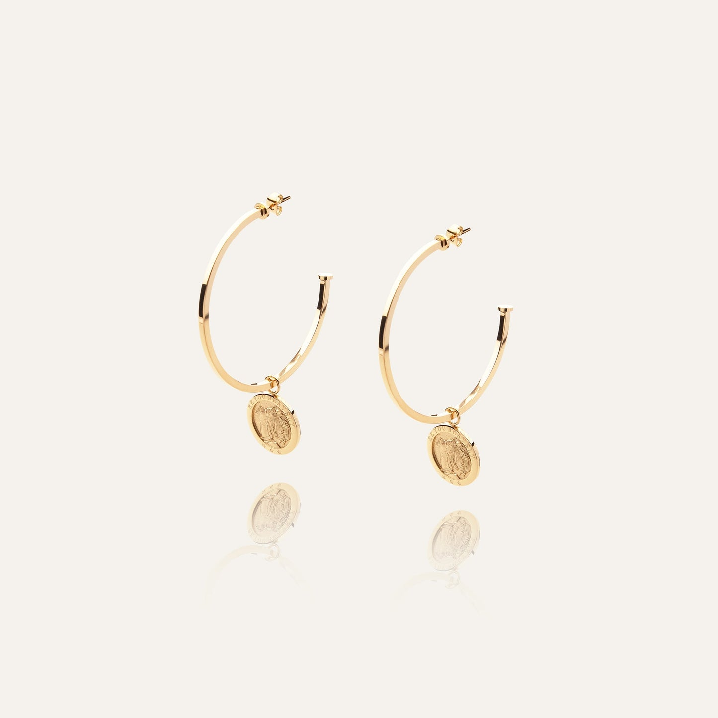 Brave earrings gold