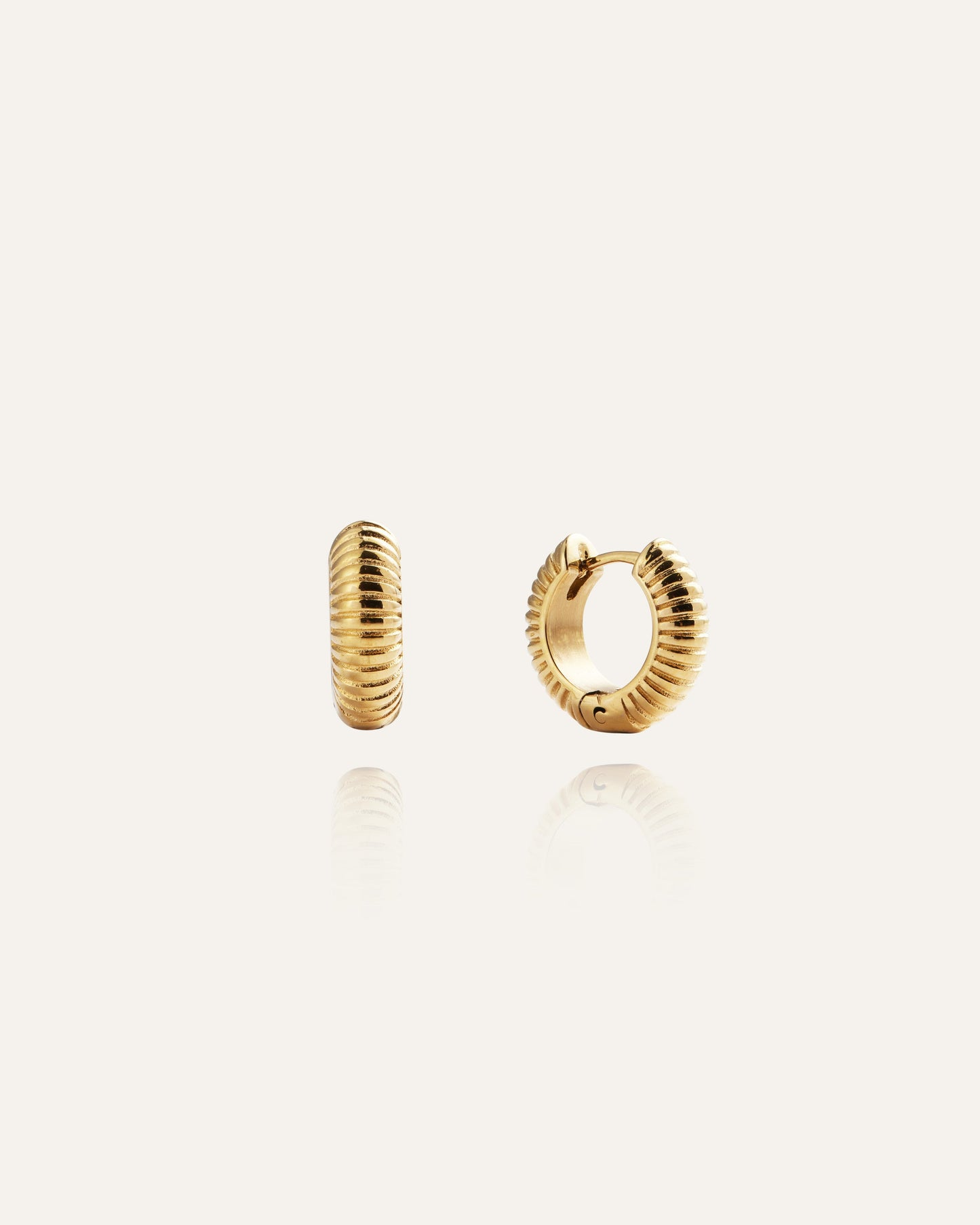 Ribbed Hoops Small