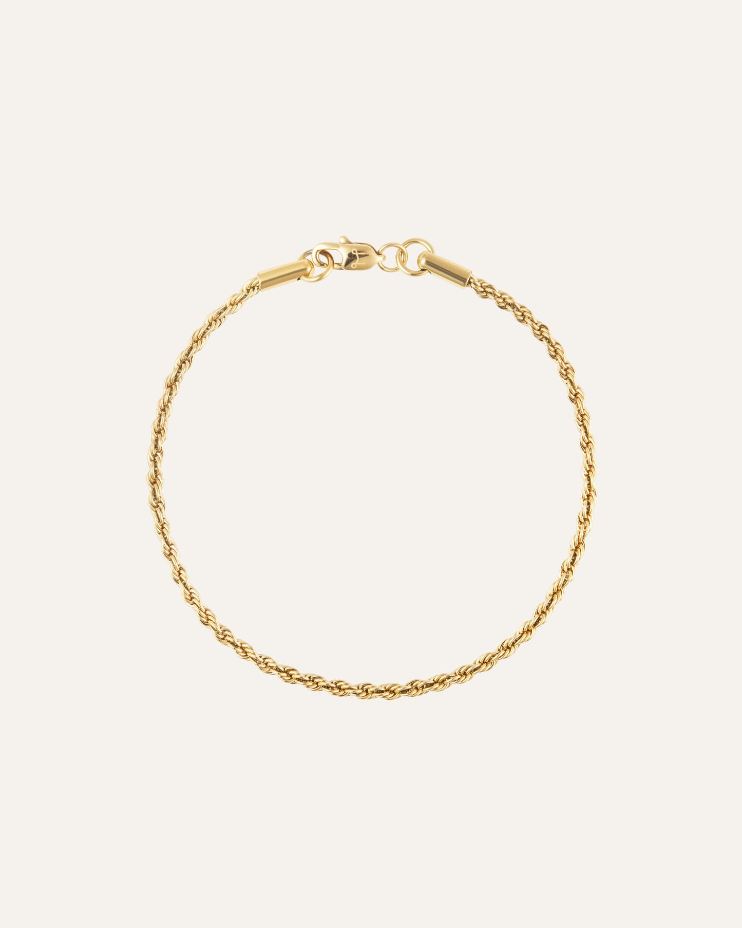 Thin Rope Bracelet Gold